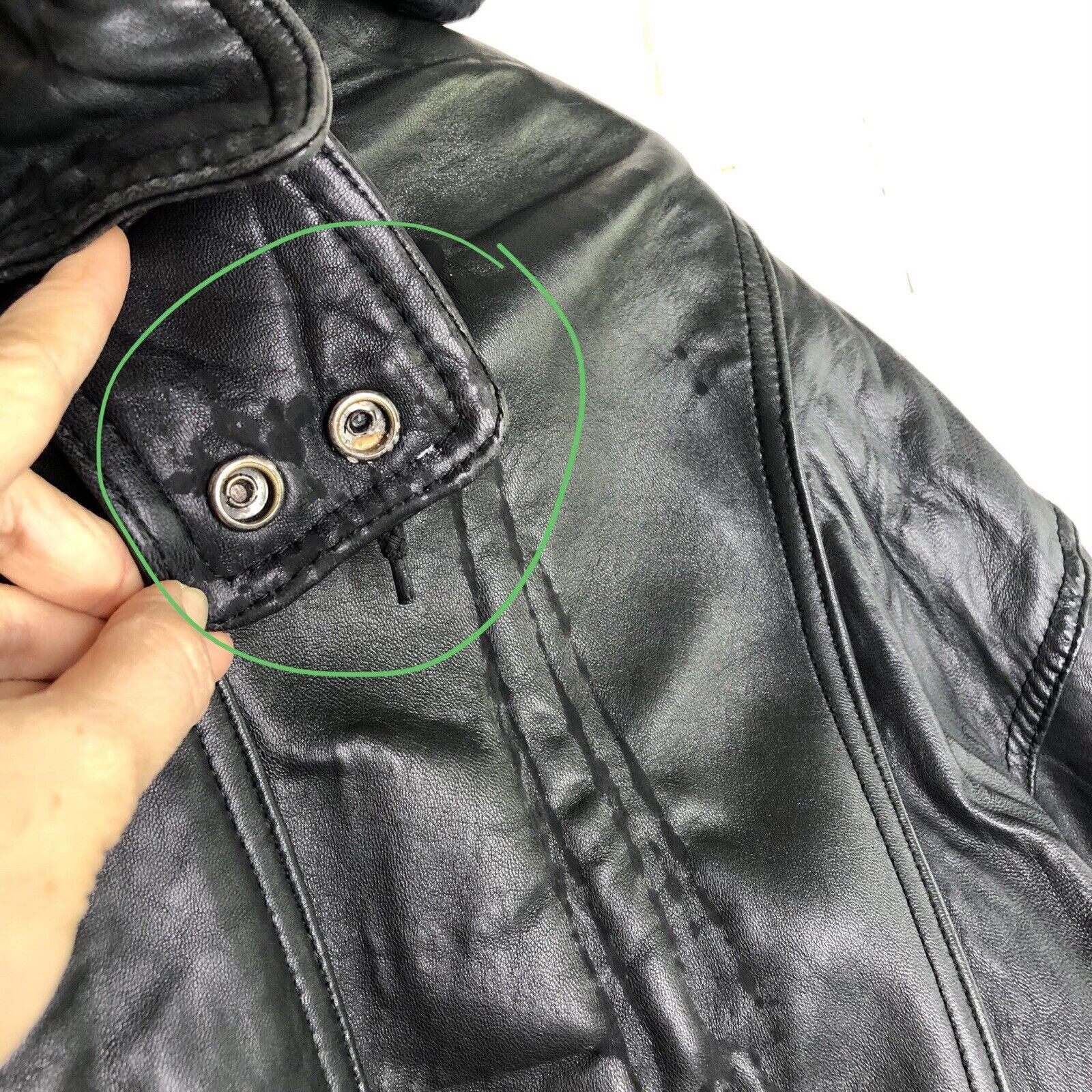 Andrew Marc Andrew Marc Black Soft Leather Jacket Sz L Elbow Patches Size US L / EU 52-54 / 3 - 8 Thumbnail