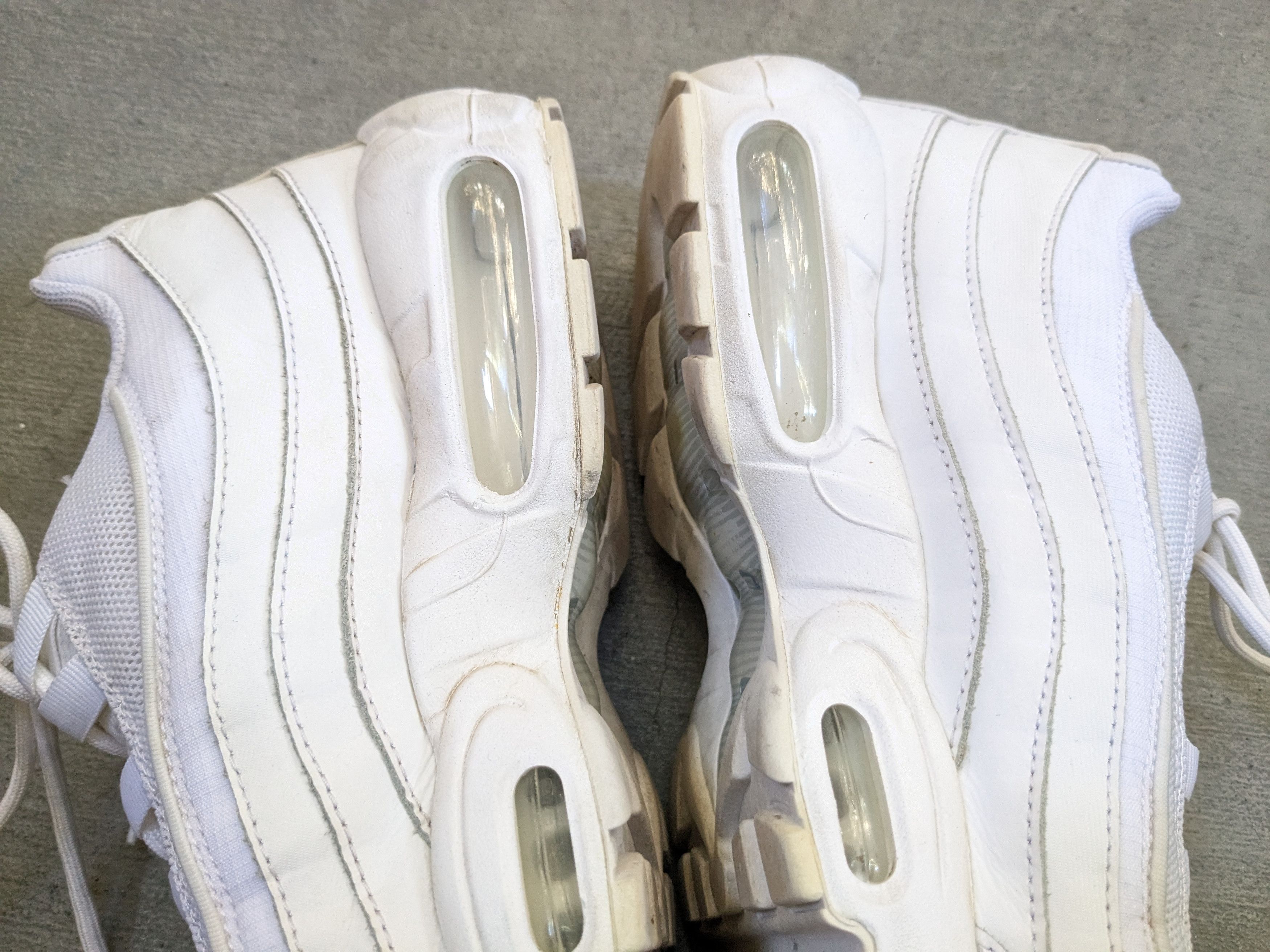 Nike Nike Air Max 95 Essential Triple White Size 11.5 CT1268-100 Size US 11.5 / EU 44-45 - 12 Thumbnail