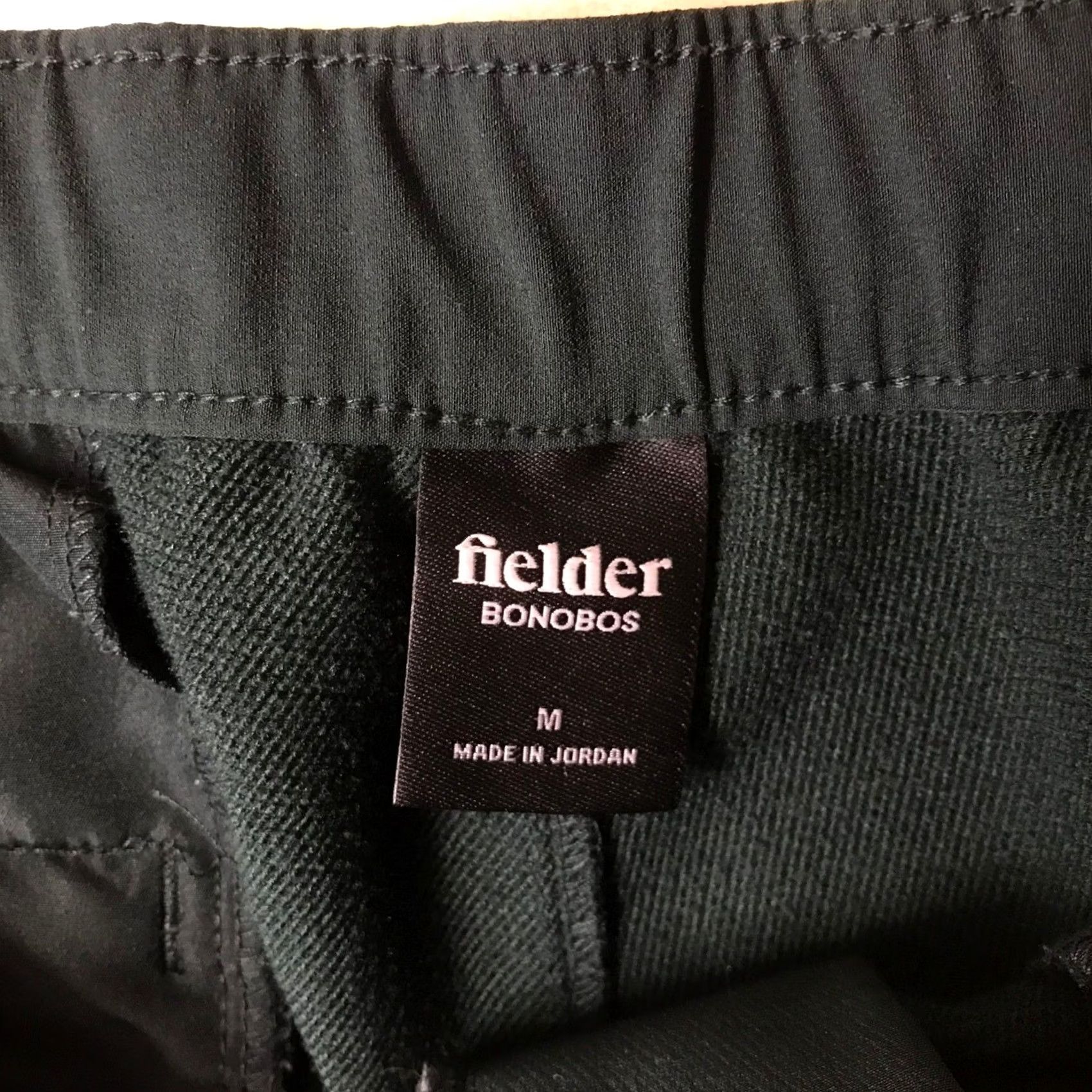 Bonobos Fielder Bonobos Cargo Pants Forest Green Size M Elastic Waist Zip Pockets Size US 31 - 7 Thumbnail