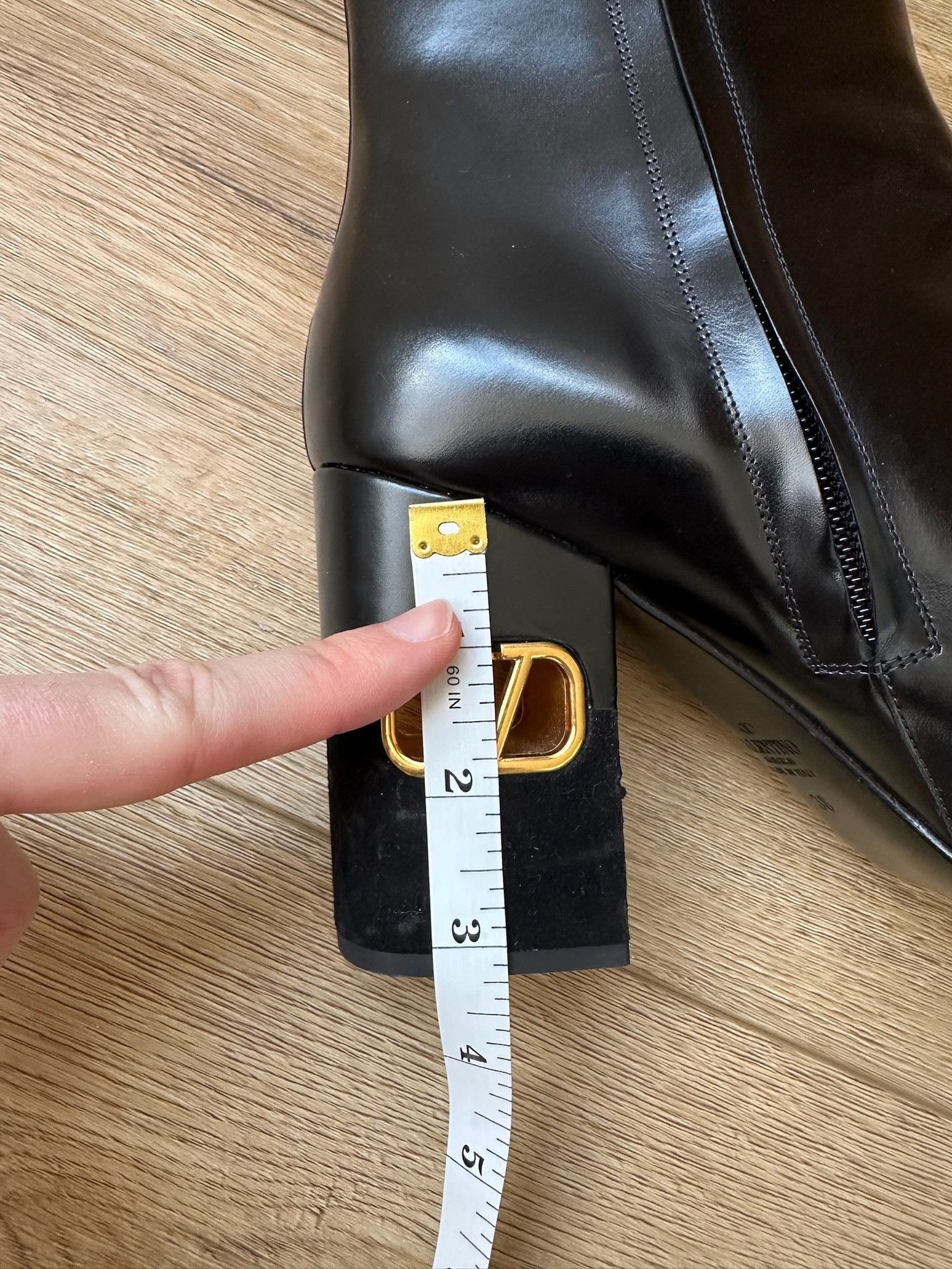 Valentino 🔥SALE🔥 Valentino Garavani Women’s Block Heel Logo Booties Size US 7 / IT 37 - 7 Thumbnail