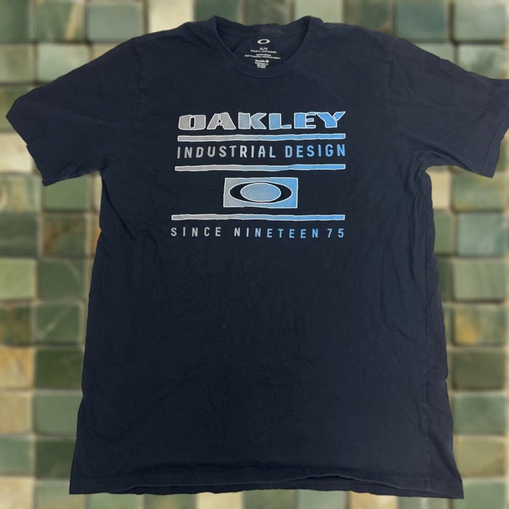 Oakley Oakley Industrial Design Black Logo Cotton Short Sleeve Shirt XL Men's Size US XL / EU 56 / 4 - 1 Thumbnail