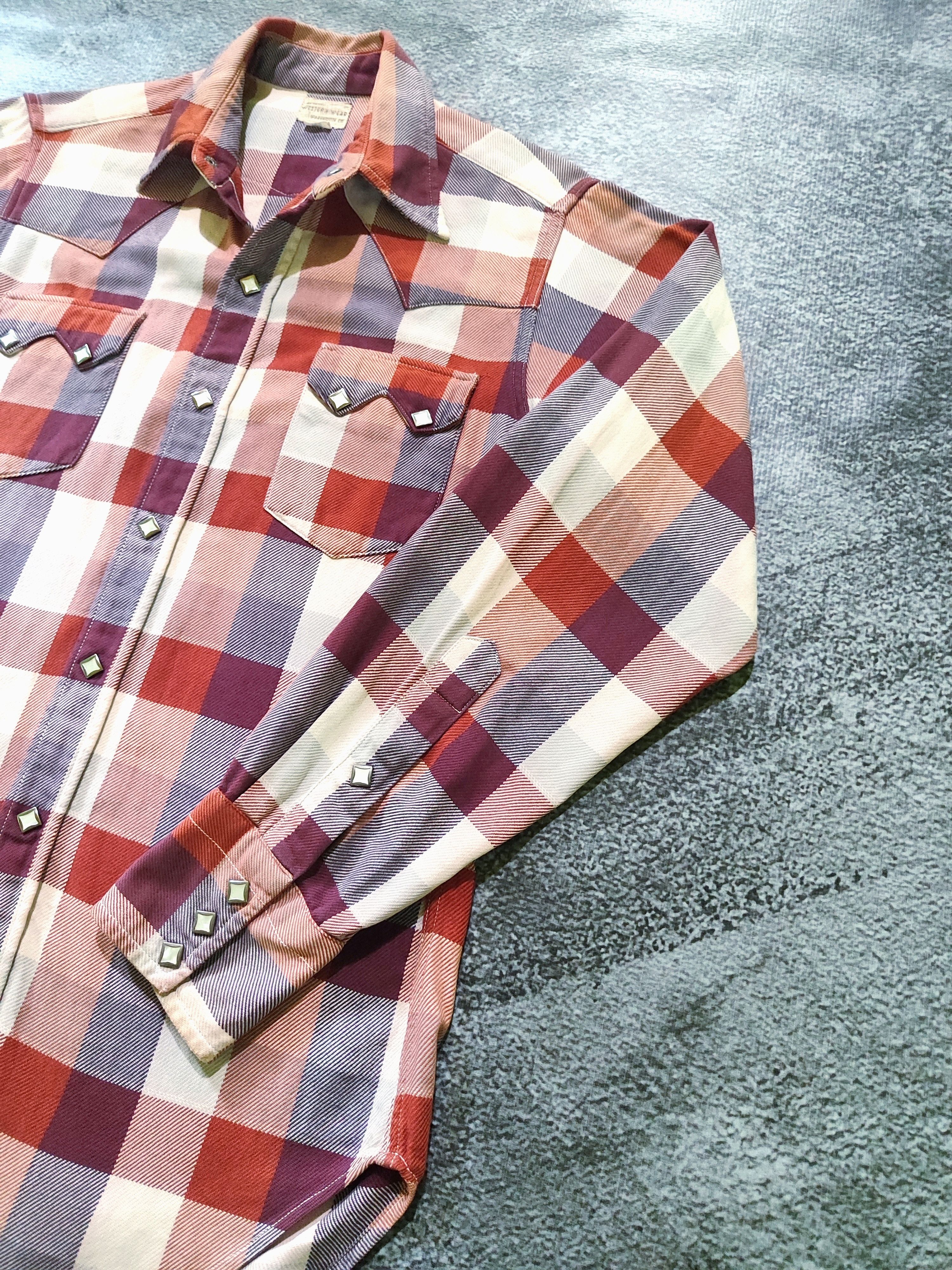 Warehouse Warehouse Heavy Flannel Snap Button Work Shirt Size US M / EU 48-50 / 2 - 3 Thumbnail