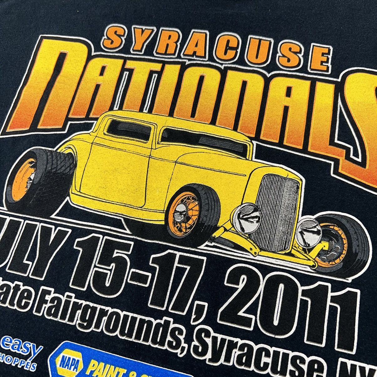 Gildan × Vintage VTG Car Tee Shirt Black Hot Rod Classic Syracuse Graphic Size US XL / EU 56 / 4 - 13 Thumbnail