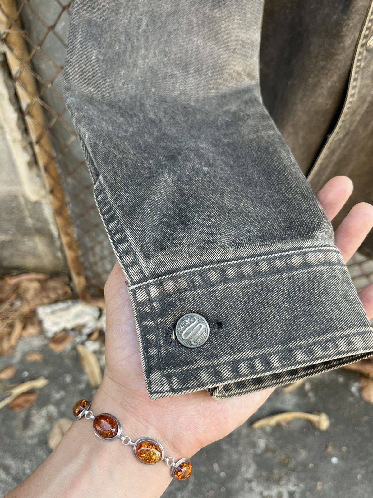 Japanese Brand Distressed waxwash jacket style Grunge x Western Size US L / EU 52-54 / 3 - 13 Thumbnail