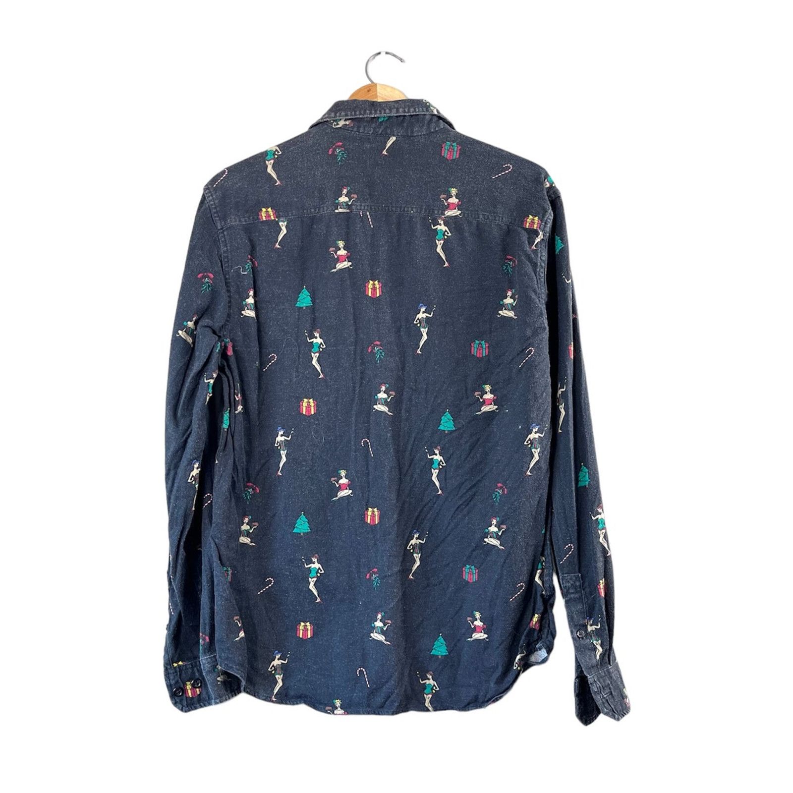 Stapleford Men's Vintage Stapleford Pin-Up Girl Button Up Shirt S Size US S / EU 44-46 / 1 - 2 Thumbnail