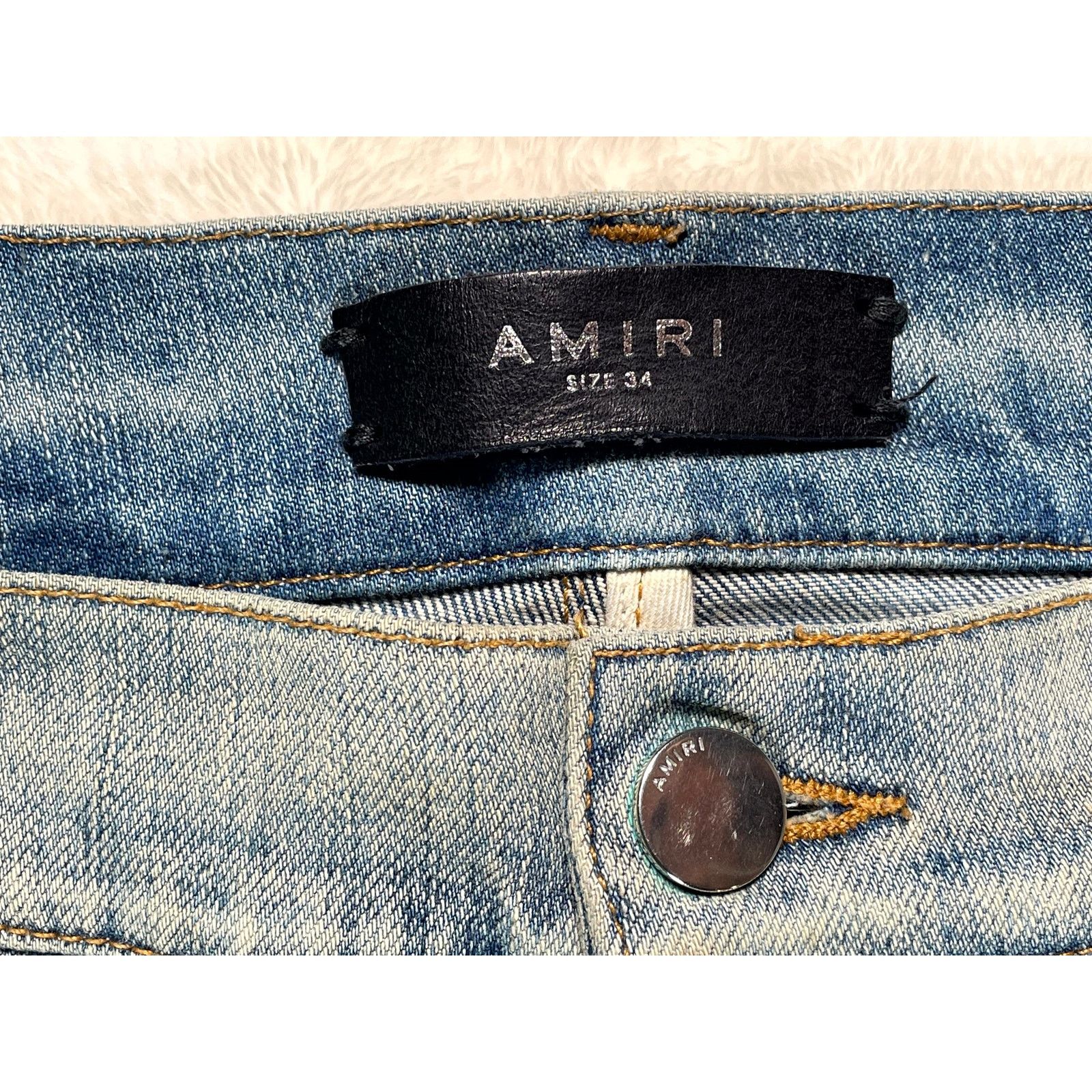Amiri Amiri Desert Camo Patchwork Light Wash Jeans Size US 34 / EU 50 - 3 Thumbnail