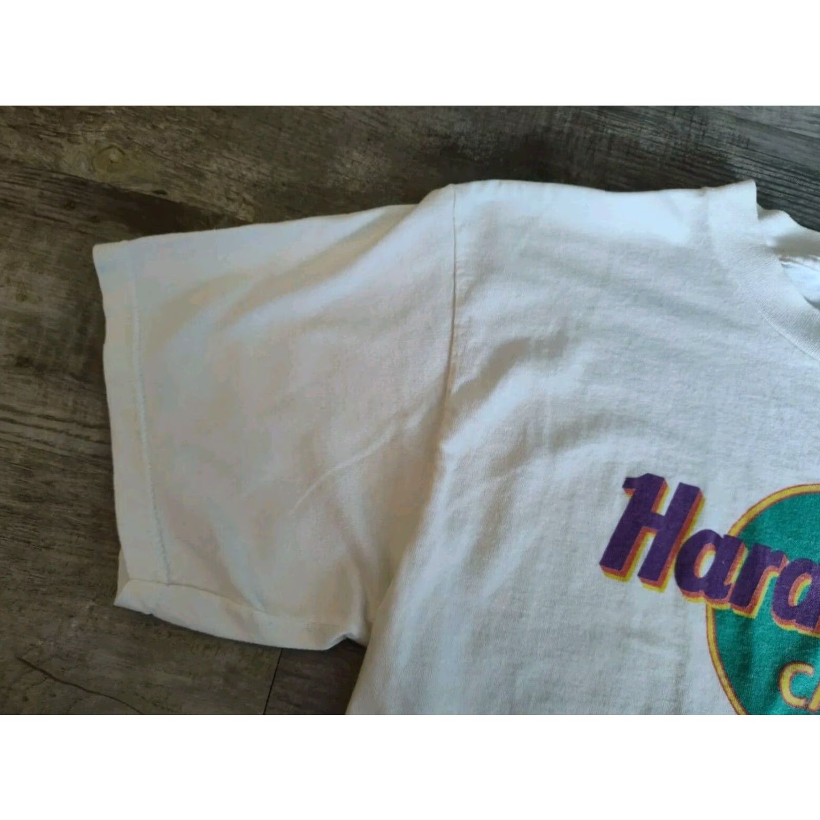 Hard Rock Cafe VINTAGE Hard Rock Cafe Hawaii T-Shirt Men Large White Graphic Print Cotton Fall Spring Summer Size US L / EU 52-54 / 3 - 4 Thumbnail