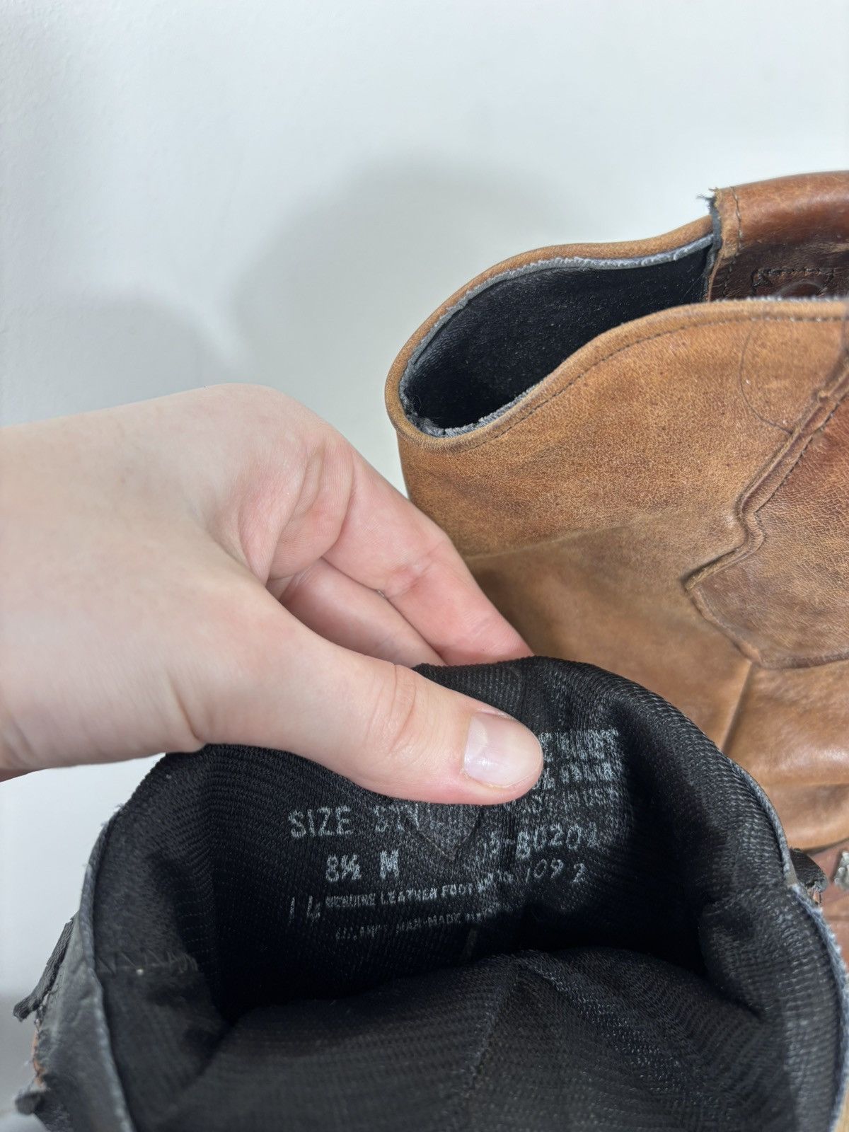 Cowboy Equipment Code West Vintage Women’s Brown Leather Western Cowboy Boots Size US 8.5 / IT 38.5 - 18 Thumbnail