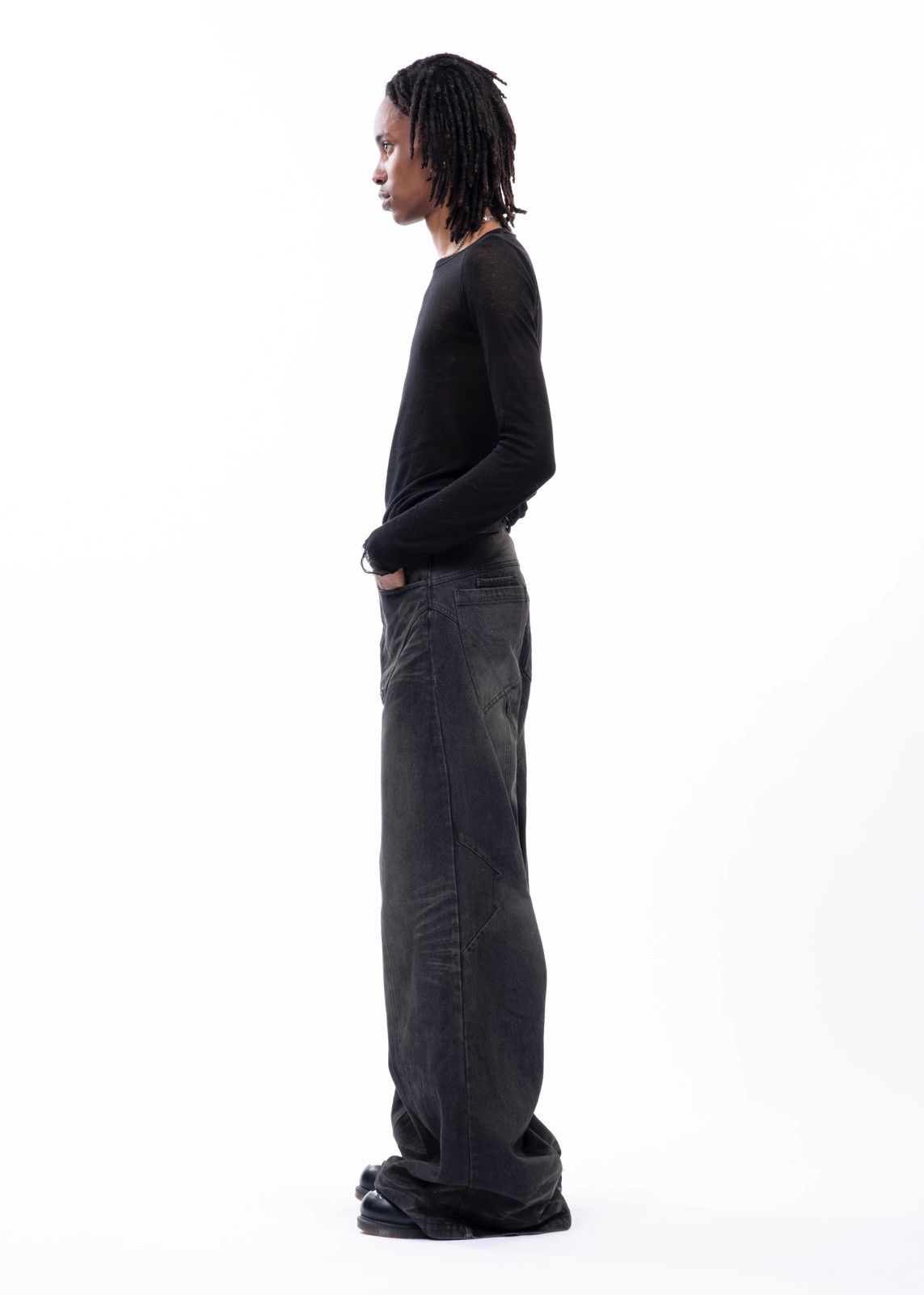 No Faith Studios Sun Faded Dune Denim Size US 30 / EU 46 - 3 Thumbnail