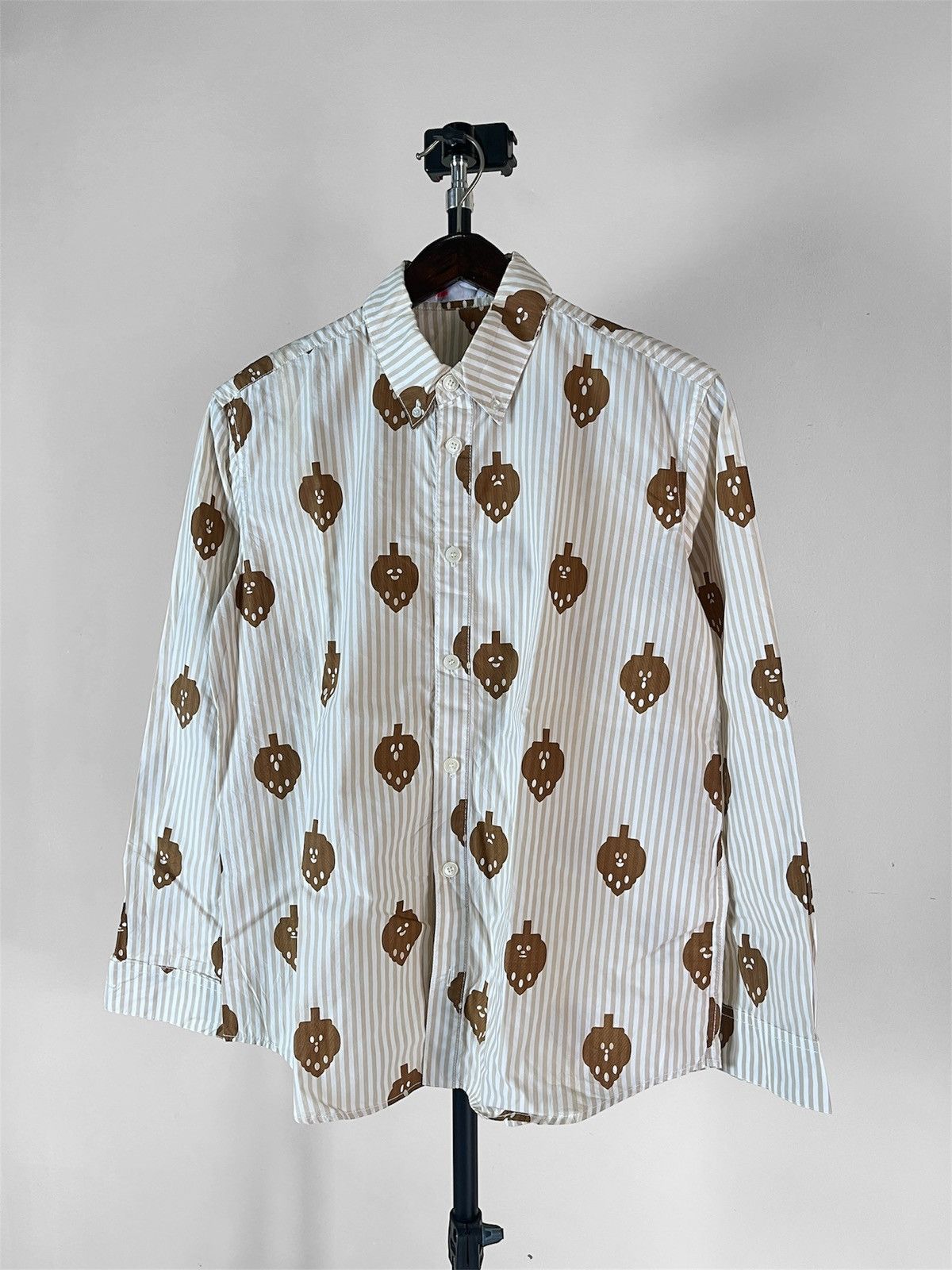 Issey Miyake Ne-net By Issey Miyake Striped Full Printed Shirt Size US M / EU 48-50 / 2 - 1 Thumbnail