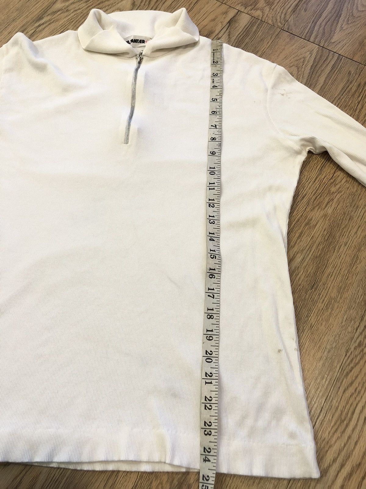 Quarter zip plain tee
