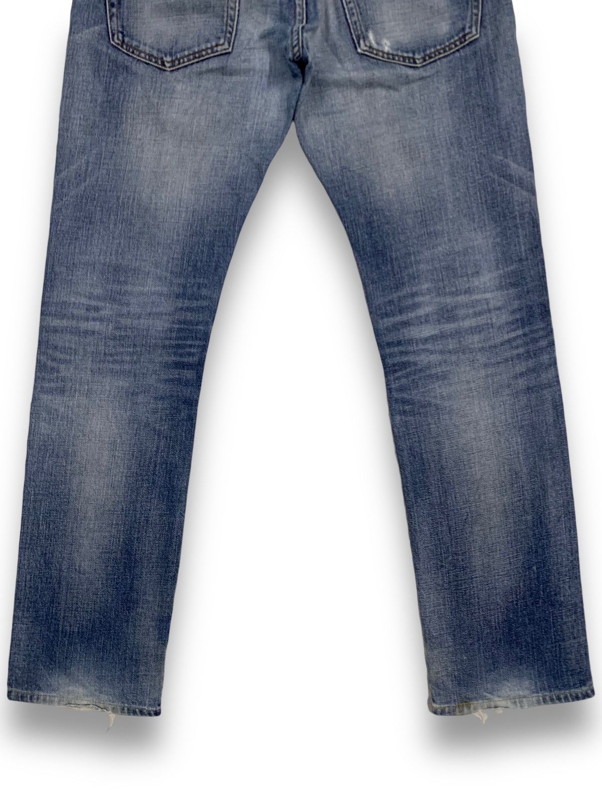 Japanese Brand Vintage Japanese Brand Slim Straight Distressed Grunge Jeans Size US 30 / EU 46 - 15 Thumbnail