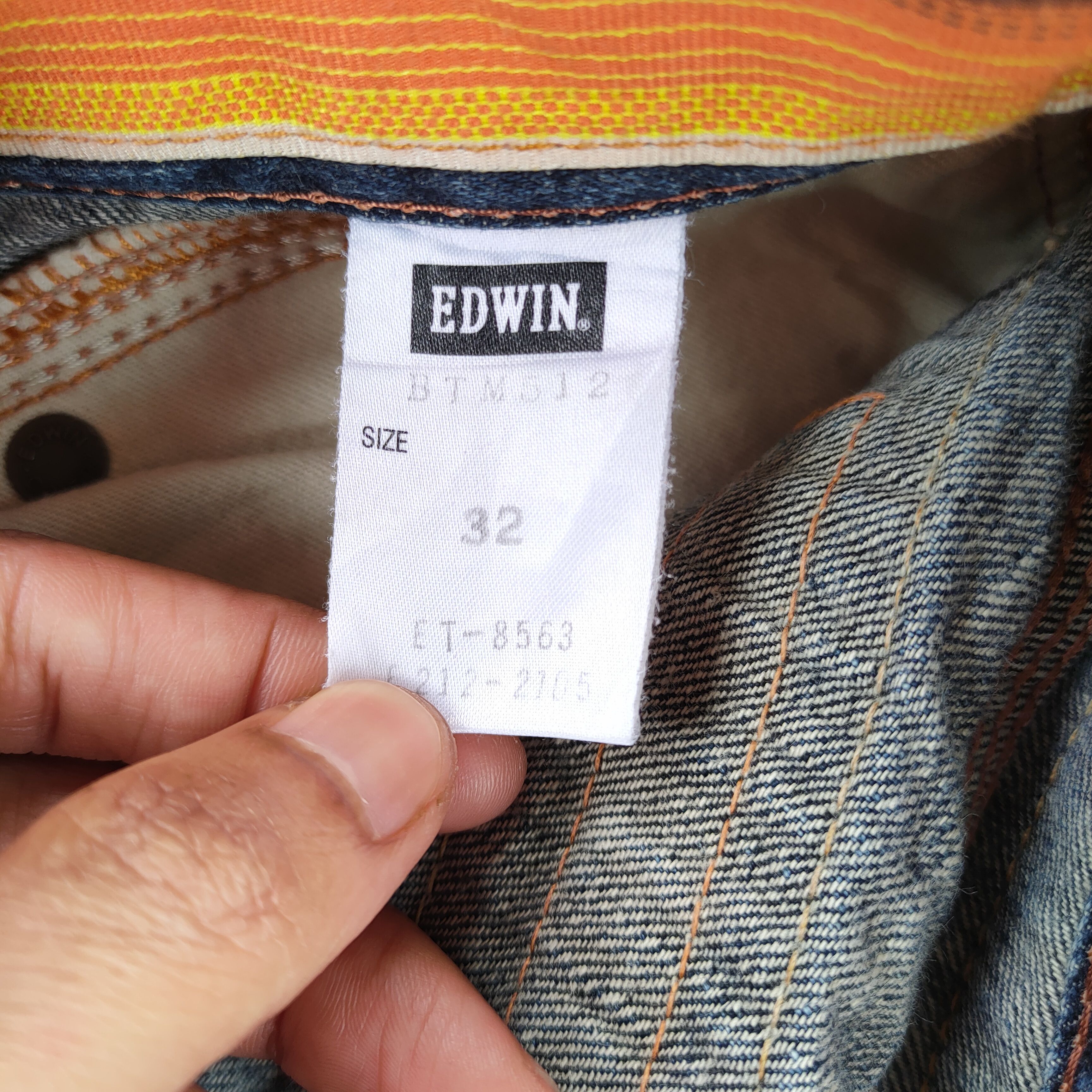 Edwin VINTAGE EDWIN BLUE TRIP DISTRESSED FADED JEANS PANTS Size US 34 / EU 50 - 15 Thumbnail