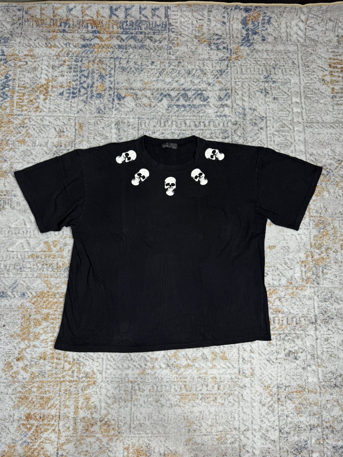 トップス 00s Japanese label back cross skull tee 00s Japanese