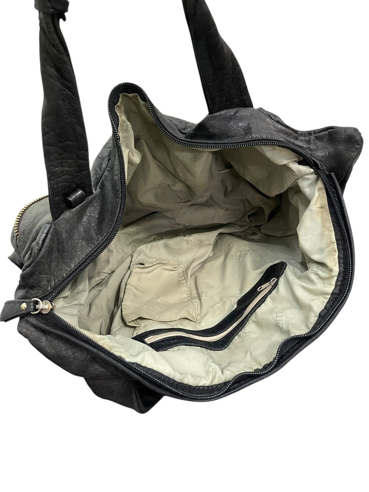 Genuine Leather Full Leather Del Conte Italy Hand Shoulder Bag 1🟩5 Size ONE SIZE - 21 Thumbnail