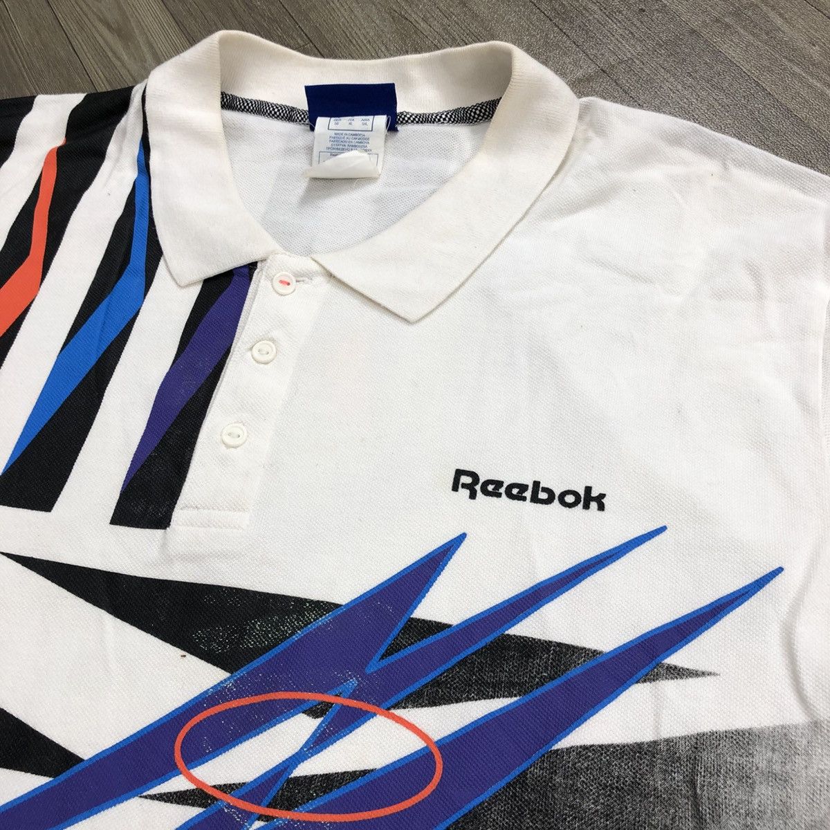 Reebok × Vintage Vintage 90’s Rebook Classic Iconic Design Polo Shirt Size US XL / EU 56 / 4 - 3 Thumbnail