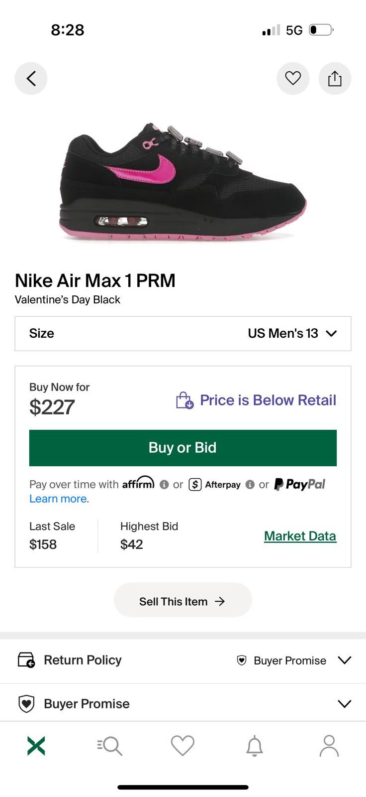 Nike Nike Air Max 1 RPM Valentine's day Size US 13 / EU 46 - 3 Thumbnail