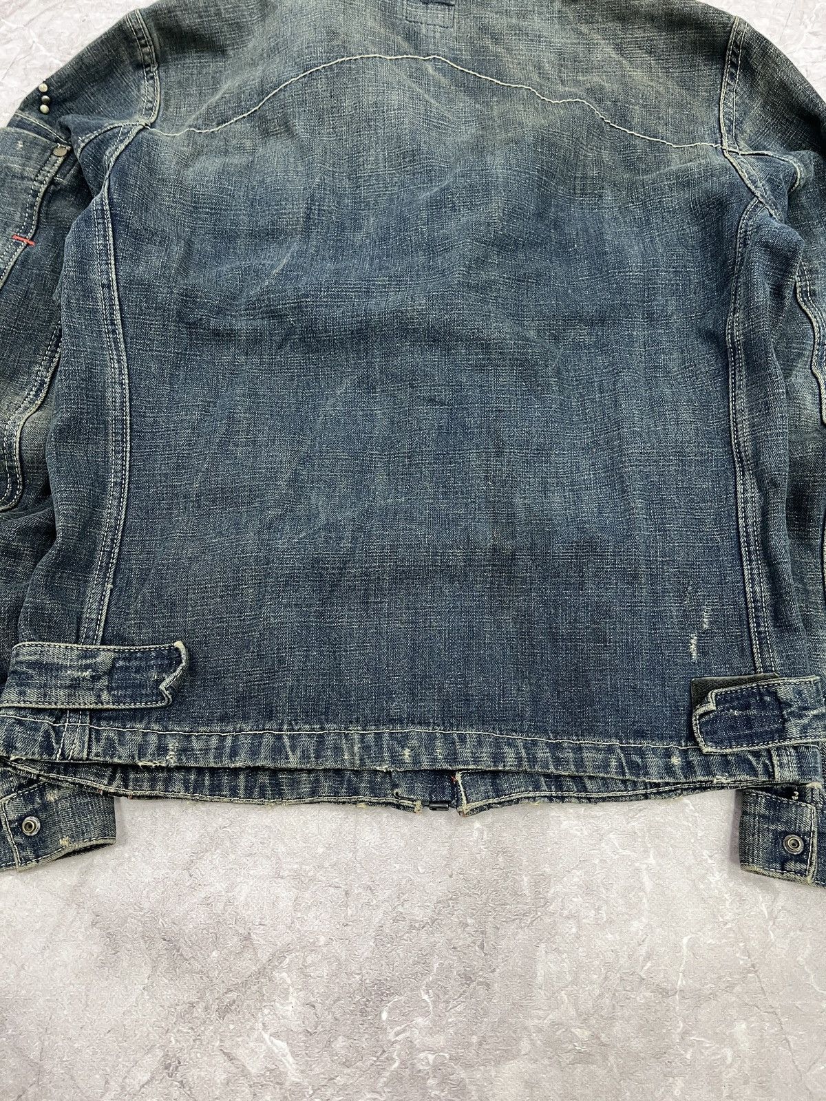 G-Star × Japanese Brand RACING MOTO DISTRESSED DENIM G STAR RAW Y2K JACKET Size US M / EU 48-50 / 2 - 12 Thumbnail