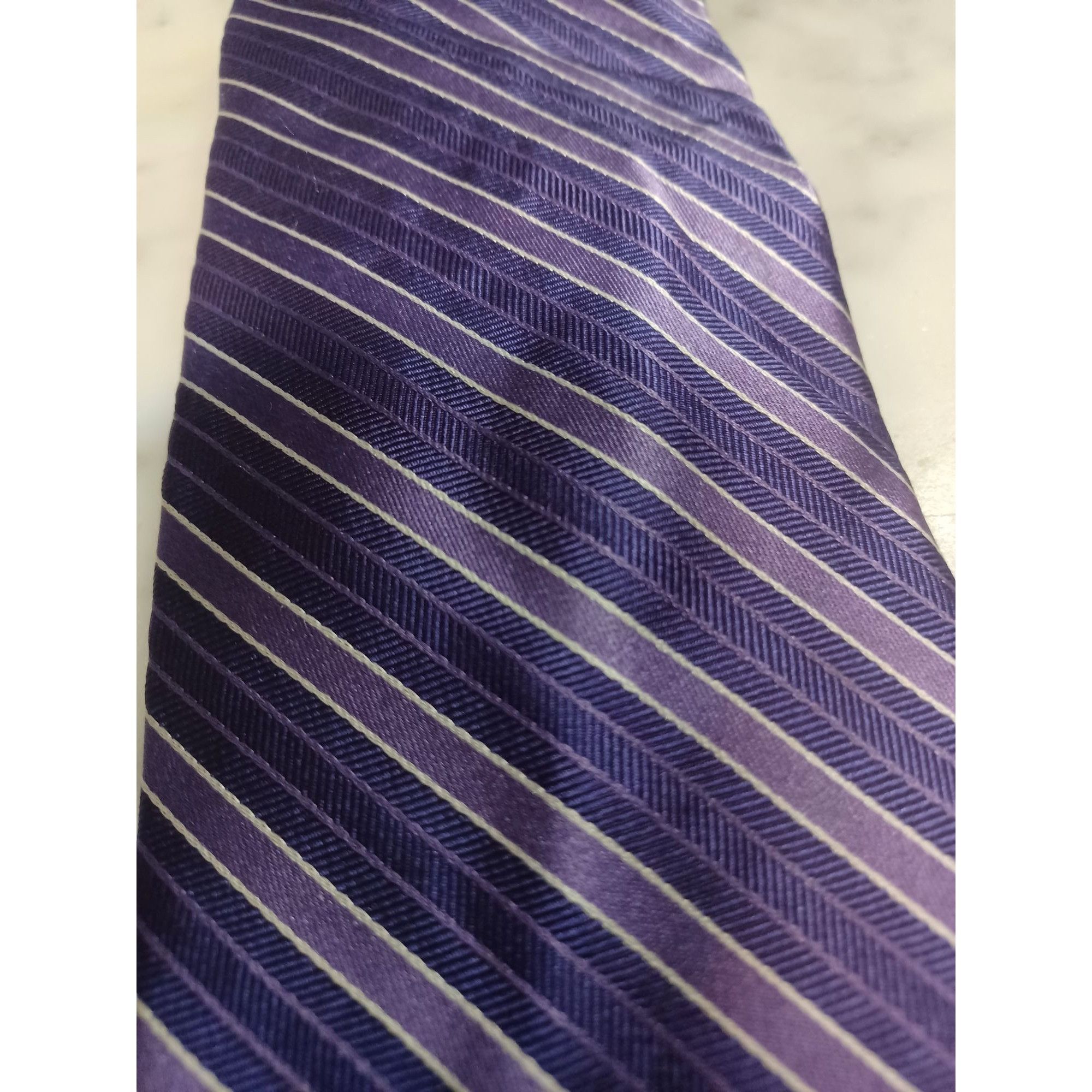 The Tie Bar The Tie Bar Men's 100% Silk Tie Shades of Purple & a Little Size ONE SIZE - 4 Thumbnail