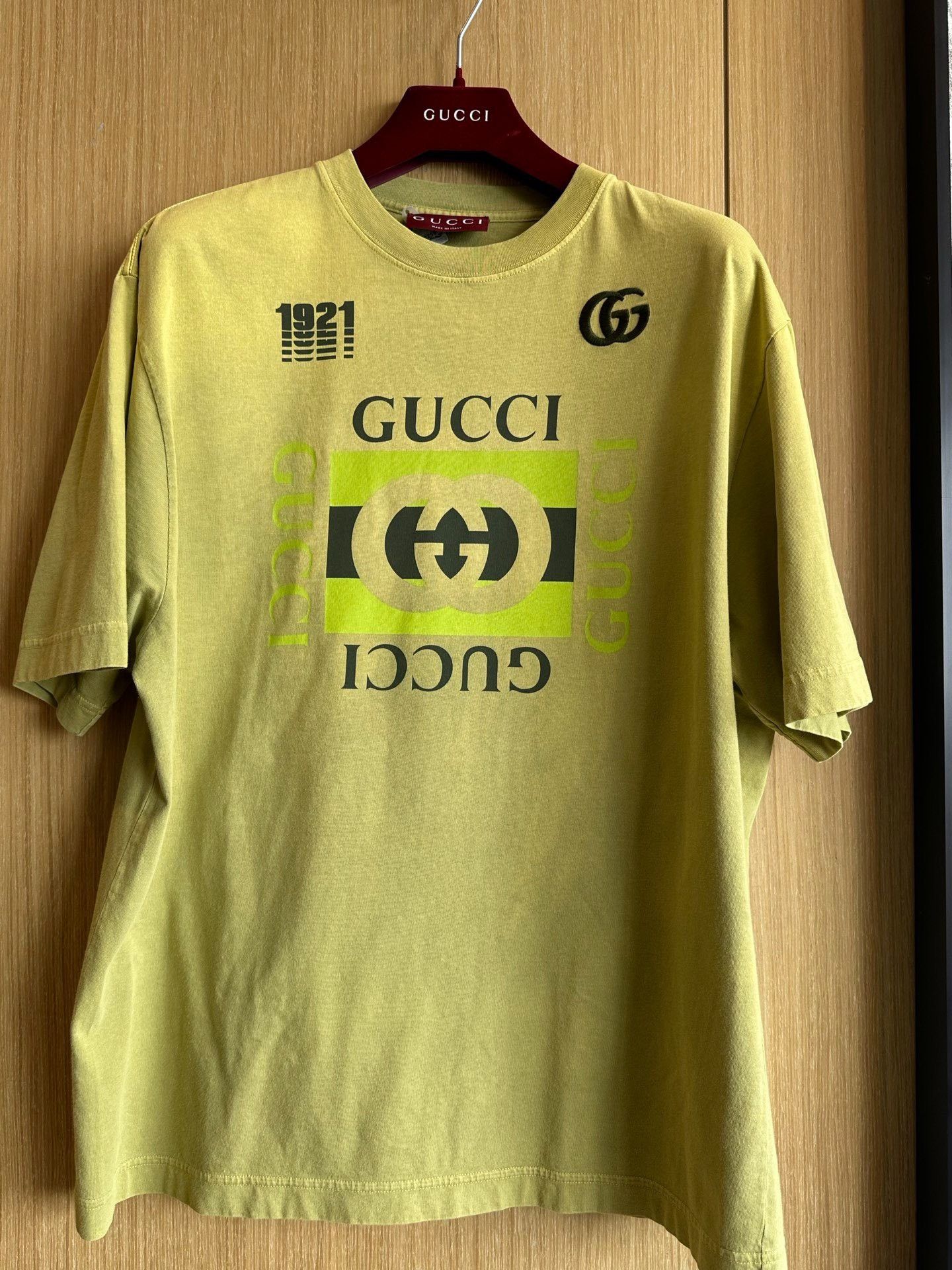 Gucci Gucci Green Gradient Double G Logo T-Shirt Size US S / EU 44-46 / 1 - 1 Thumbnail