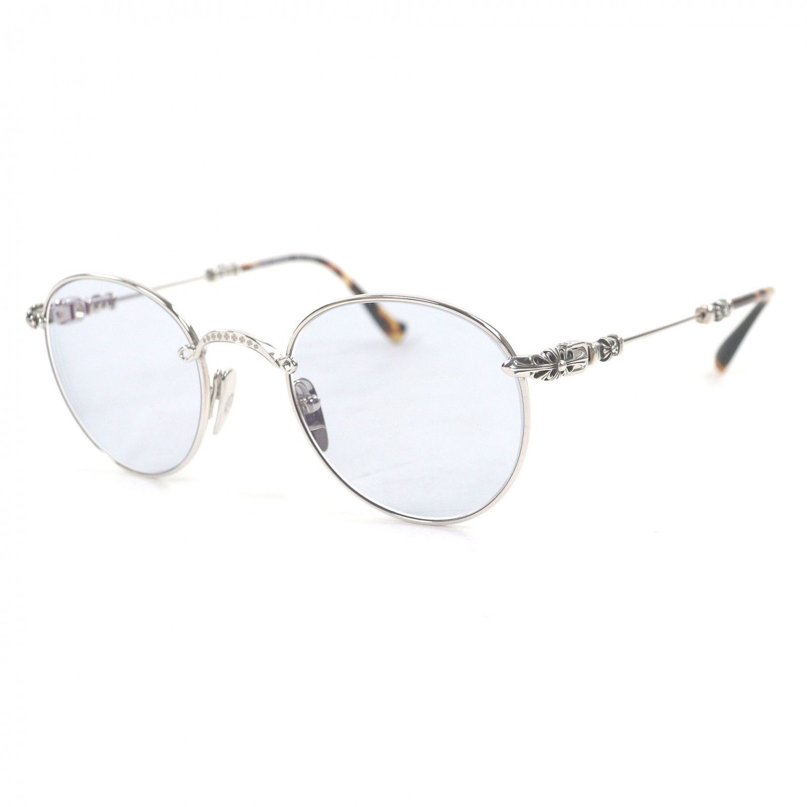 Chrome Hearts Chrome Hearts Chrome Hearts Bubba-A Silver Sunglasses Precious Metal Sunglasses DUTY FREE for USA Size ONE SIZE - 1 Thumbnail