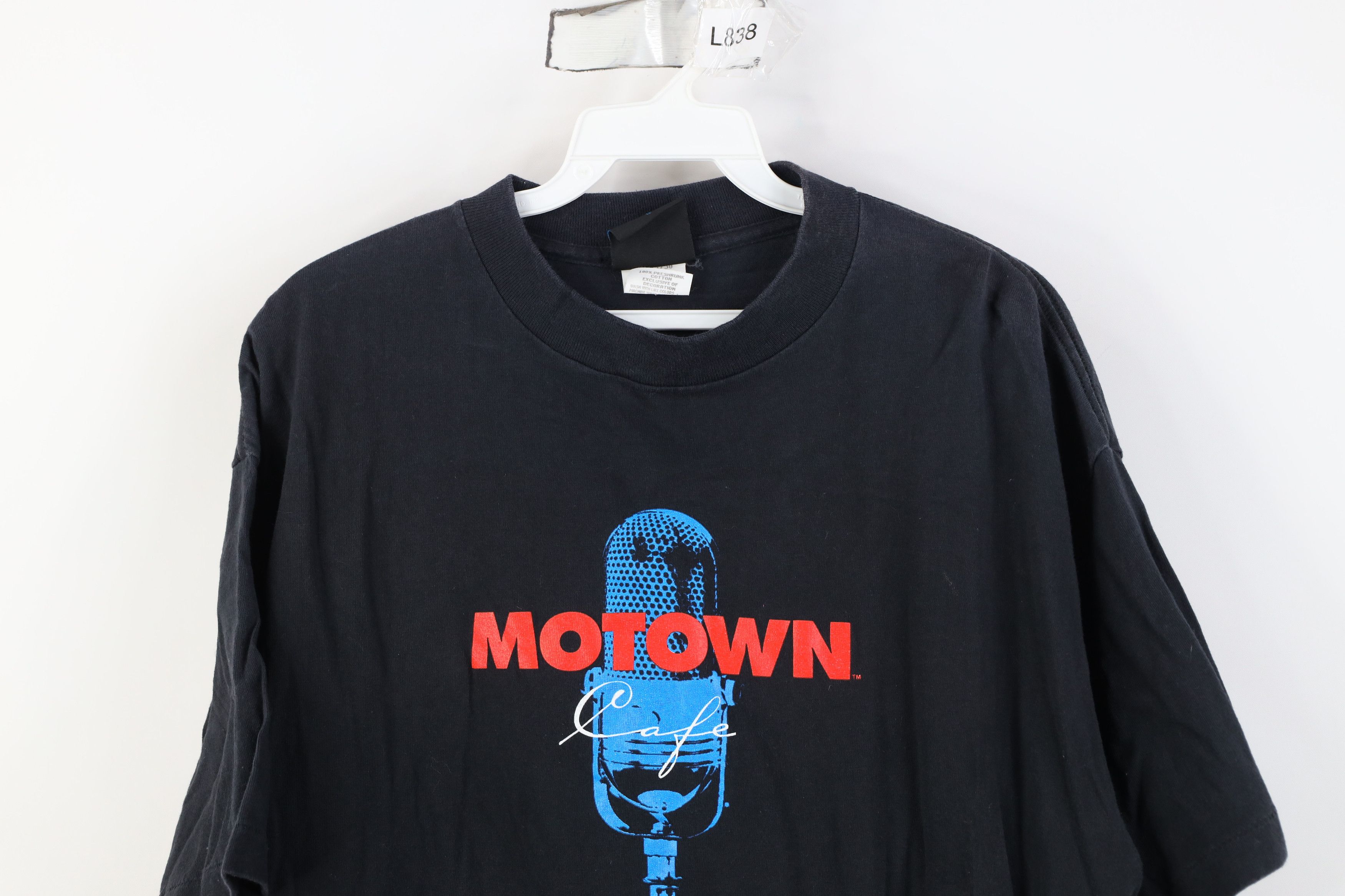 Vintage Vintage 90s Motown Cafe Las Vegas Detroit T-Shirt Black USA Size US XL / EU 56 / 4 - 2 Thumbnail