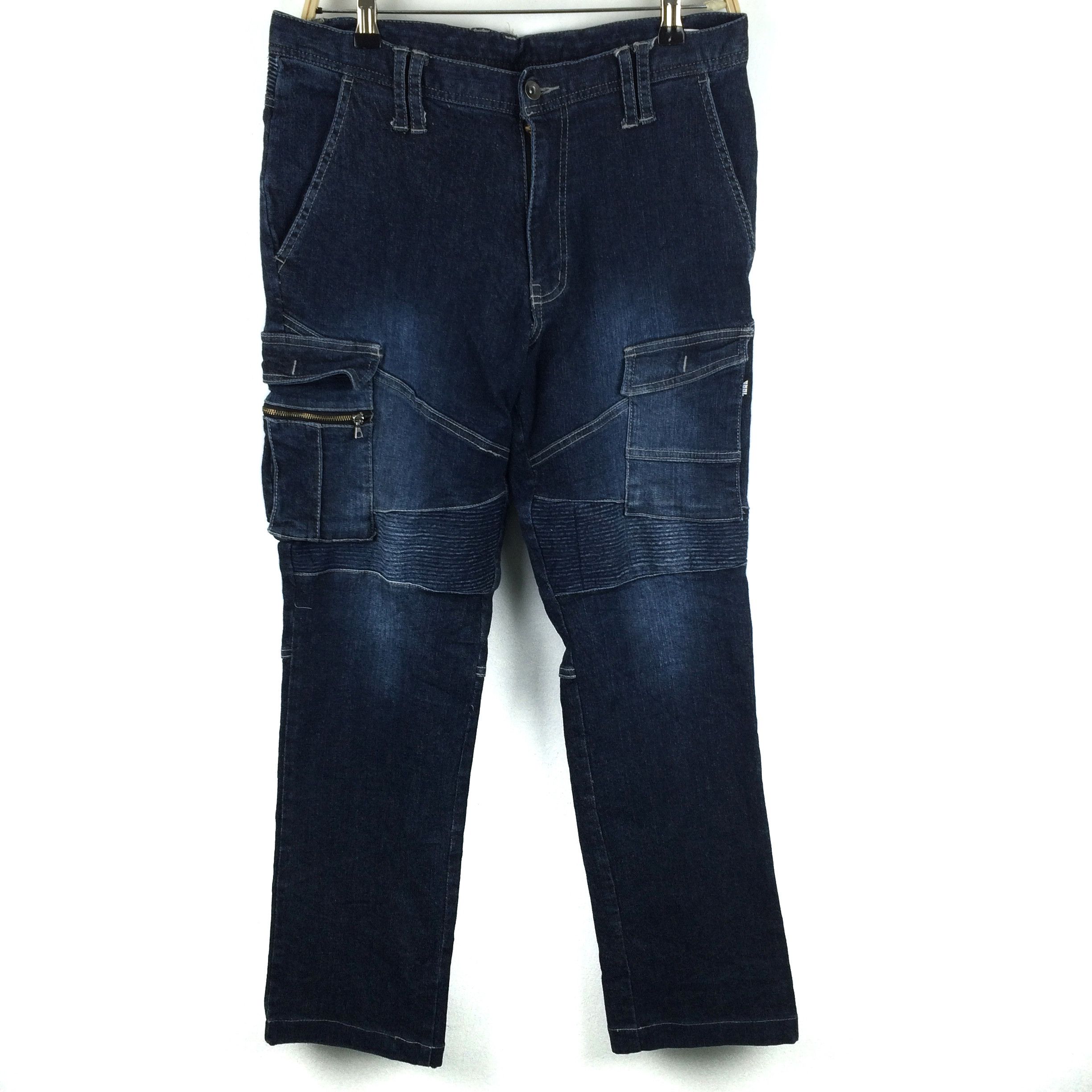 Japanese Brand X204 JAPAN WORKWEAR TORA CARGO MULTI POCKET JEANS Size US 34 / EU 50 - 1 Thumbnail