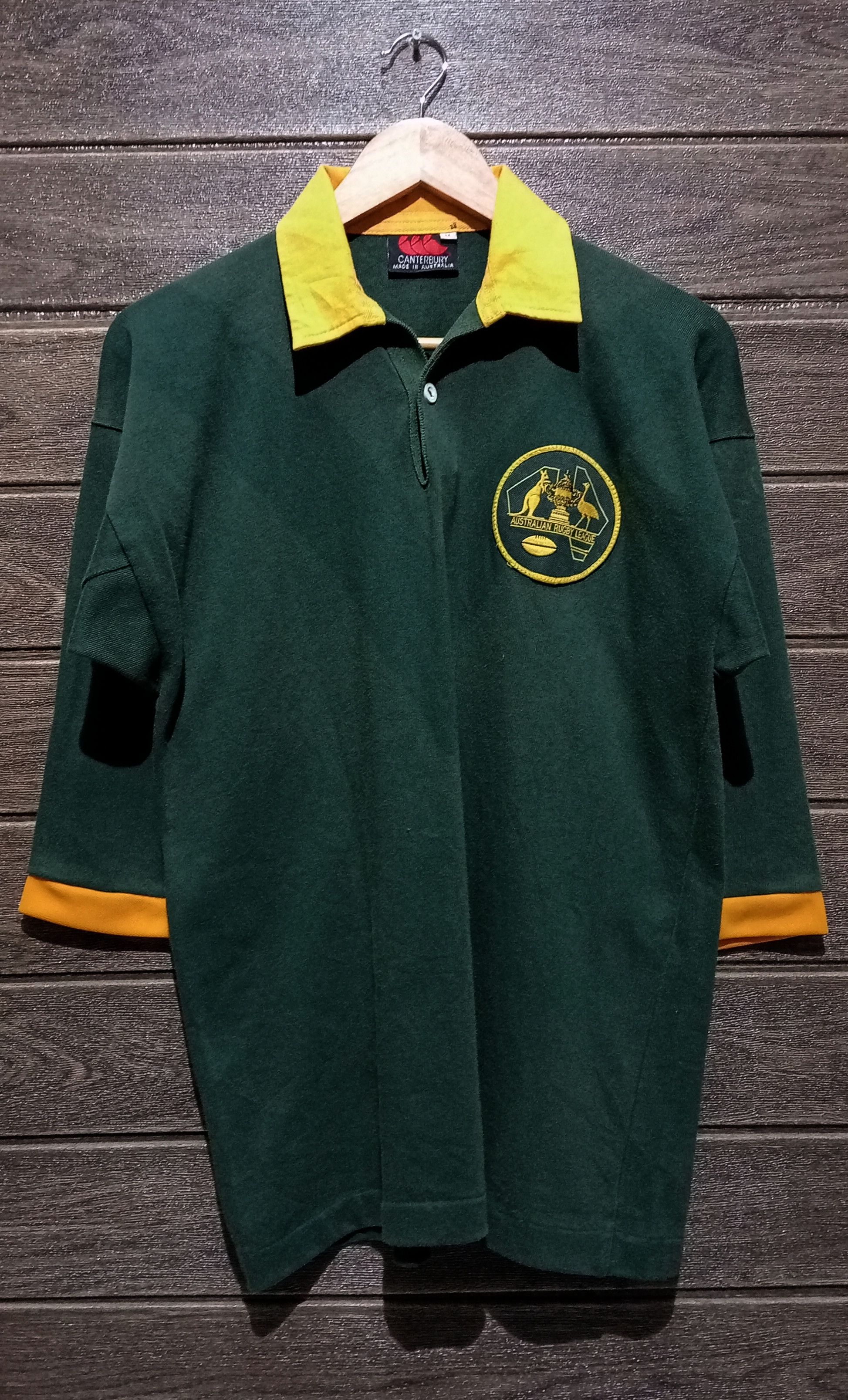Canterbury of New Zealand Vintage '90s Canterbury Australia Rugby Jersey Size US M / EU 48-50 / 2 - 1 Thumbnail