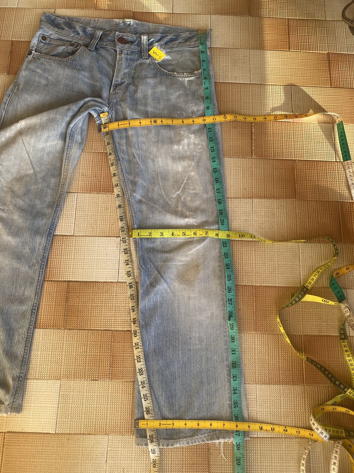Edwin × PPFM Vintage edwin 503 blue trip straight cut denim Size US 30 / EU 46 - 6 Thumbnail