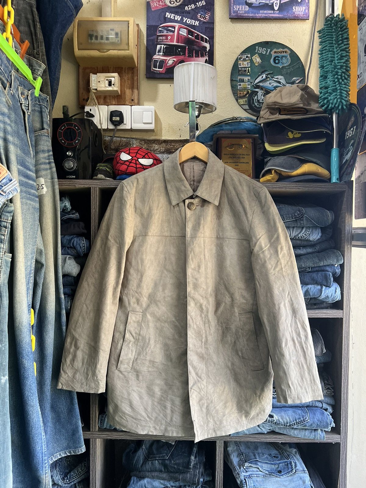 Yohji Yamamoto 🔥Vintage Ined Homme Yohji Yamamoto Suede Jacket Size US S / EU 44-46 / 1 - 1 Thumbnail