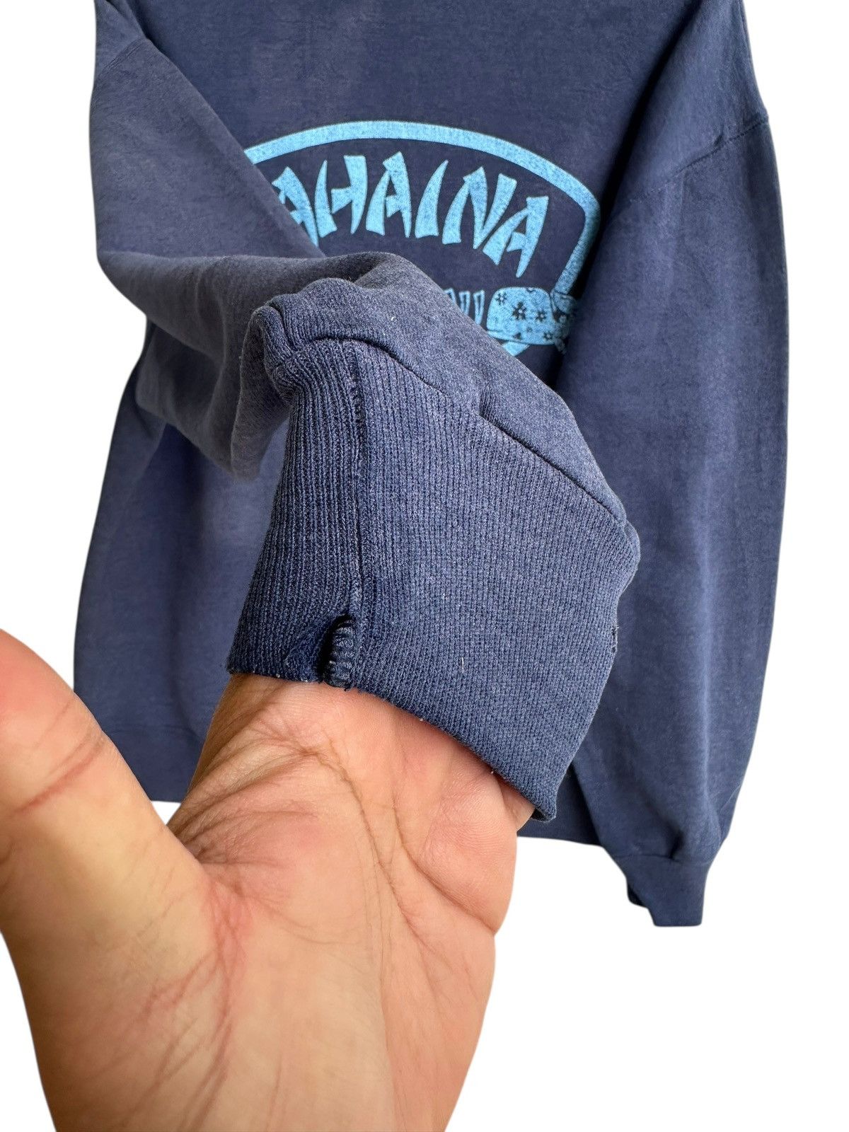 Jerzees Vintage 90s Lahaina Maui Hawaii Surf Sun Faded Sweatshirt Size US M / EU 48-50 / 2 - 7 Thumbnail