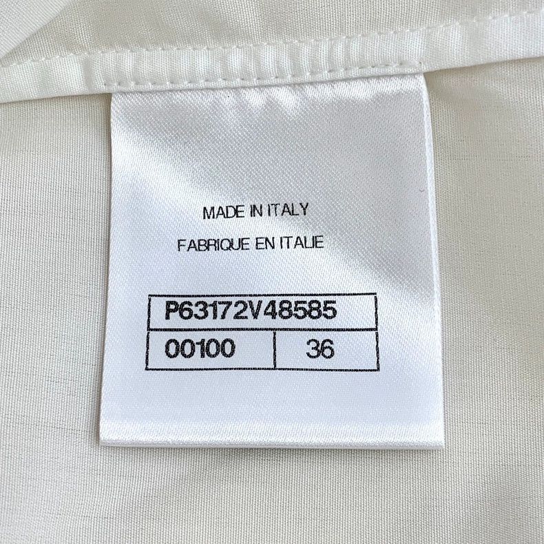 Chanel Chanel White ruffled camellia embroidered cotton sleeveles Size XS / US 0-2 / IT 36-38 - 6 Thumbnail