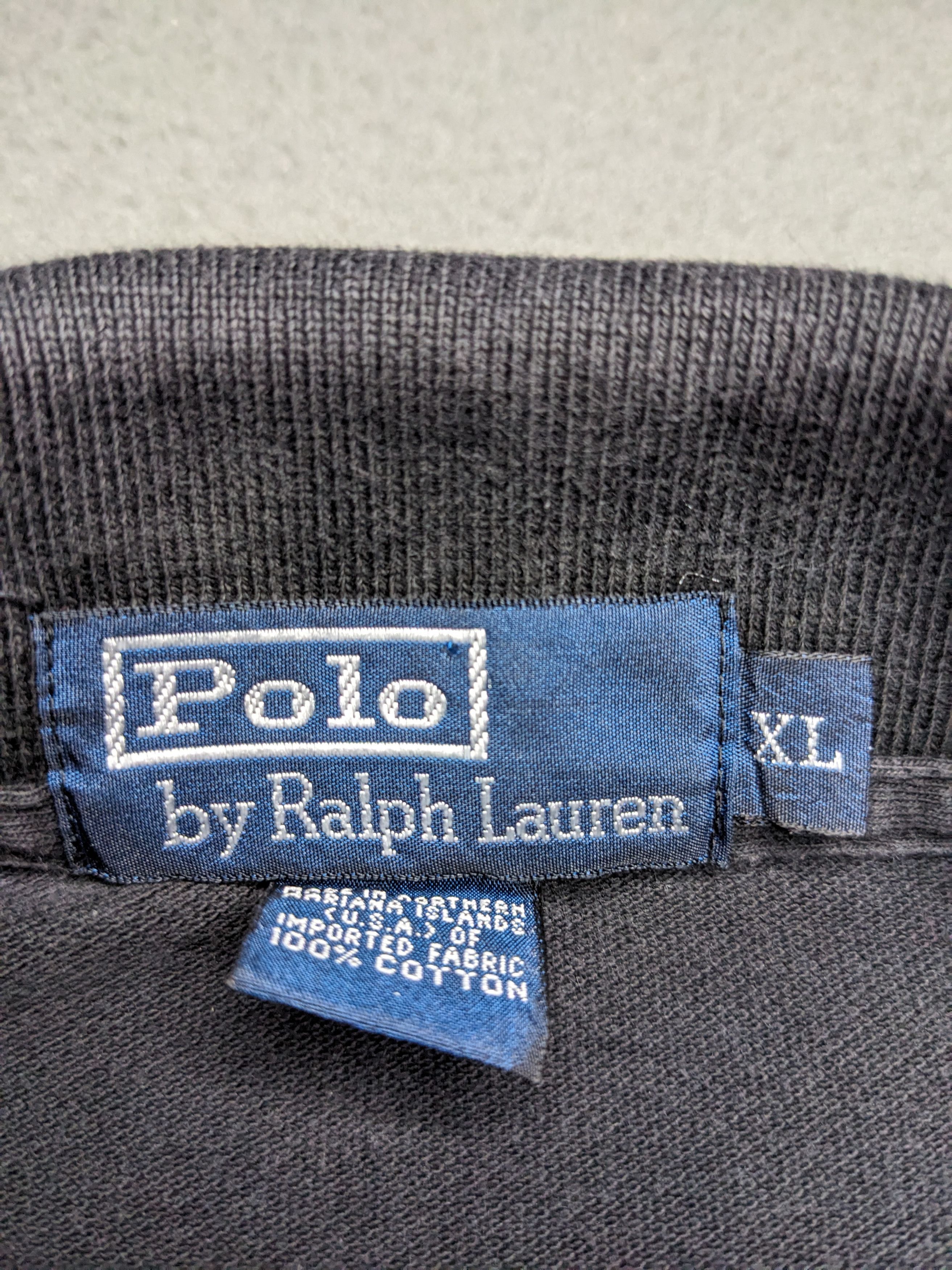 Polo Ralph Lauren VTG 90s Polo Ralph Lauren Shirt XL Small Pony Black Made USA Size US XL / EU 56 / 4 - 5 Thumbnail