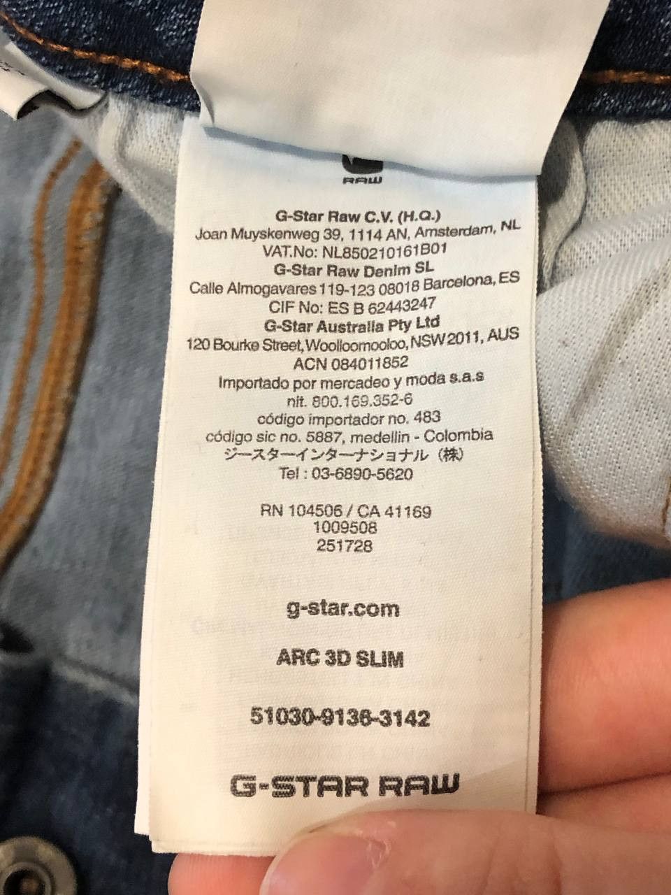 G-Star G Star Raw Arc 3D Slim Jeans Wash Designer Streetwear Denim Size US 36 / EU 52 - 4 Thumbnail