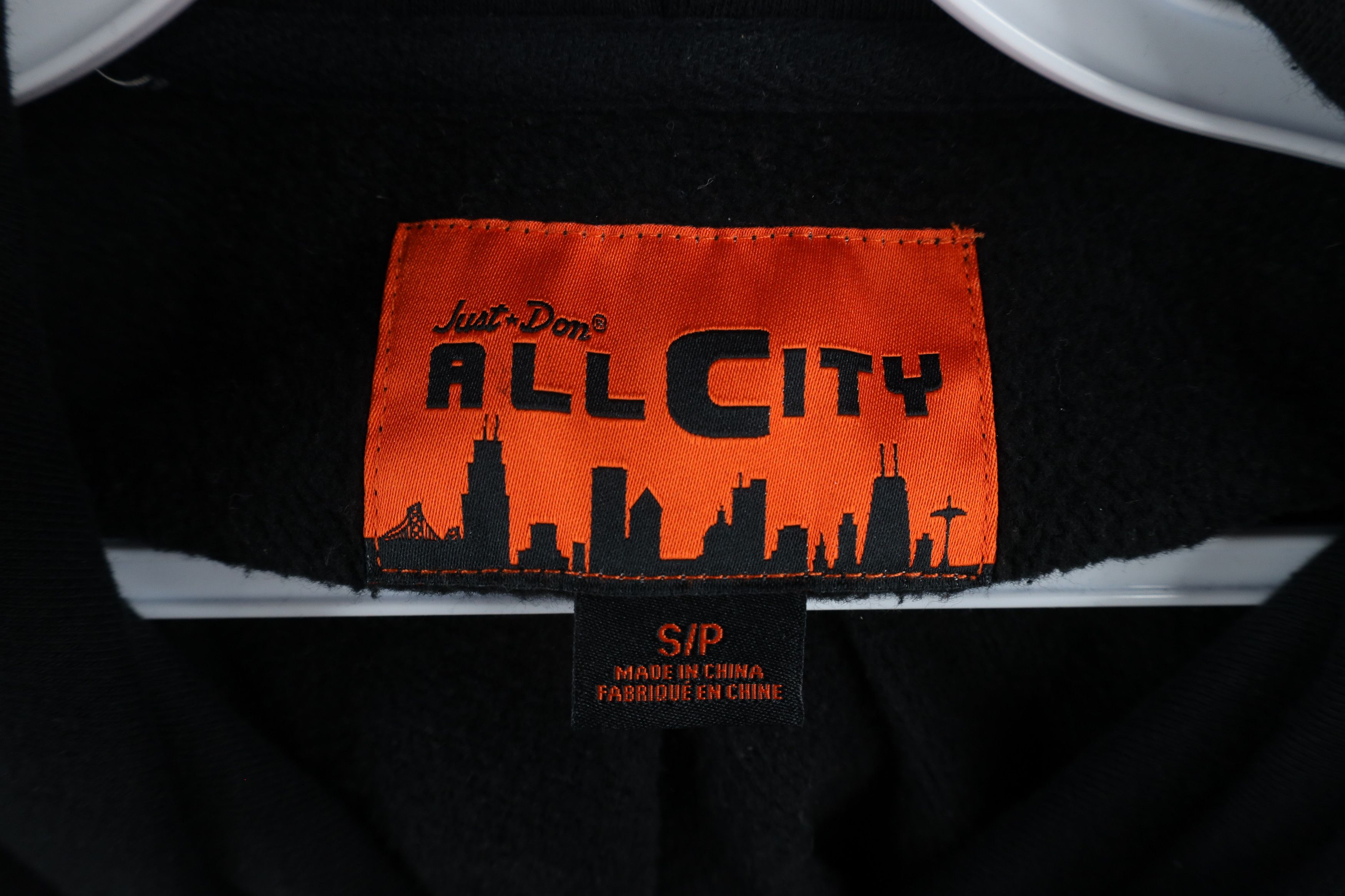 Vintage Just Don All City Out Taped Logo Heavyweight Hoodie Black Size S / US 4 / IT 40 - 11 Thumbnail