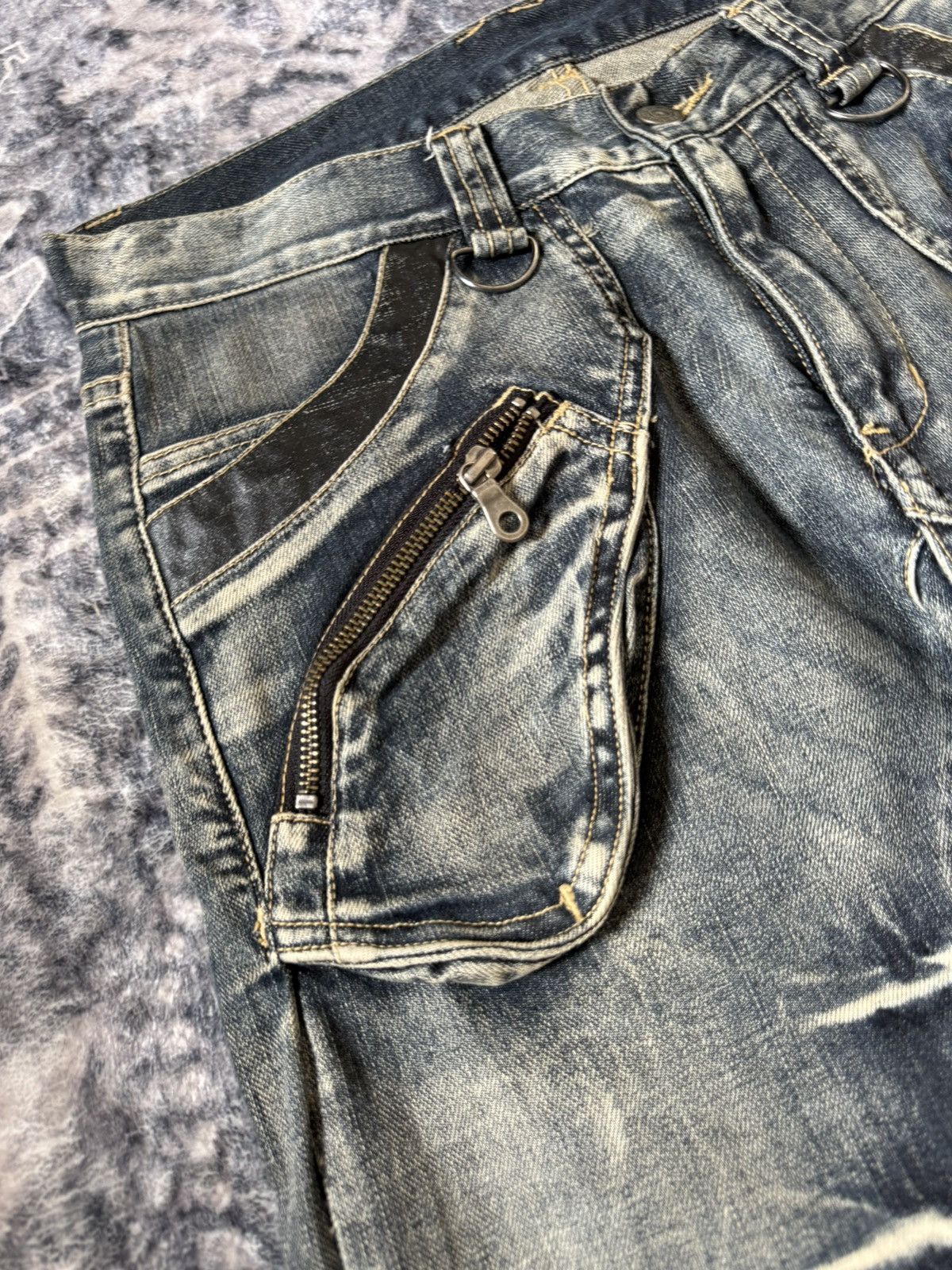 PPFM × The Smiths 2000s PPFM Japan Curve Leg Gun Pocket Jeans Size US 30 / EU 46 - 11 Thumbnail