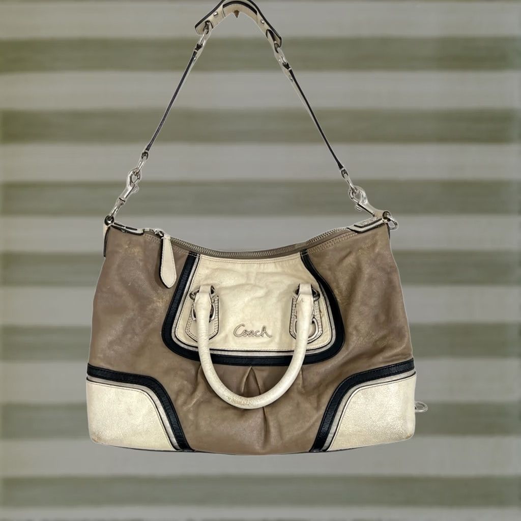 Coach COACH Shoulder Bag Leather Cream Spectator 2-Way Satchel 13x9x4 Womens F17455 Ashely Size ONE SIZE - 1 Thumbnail