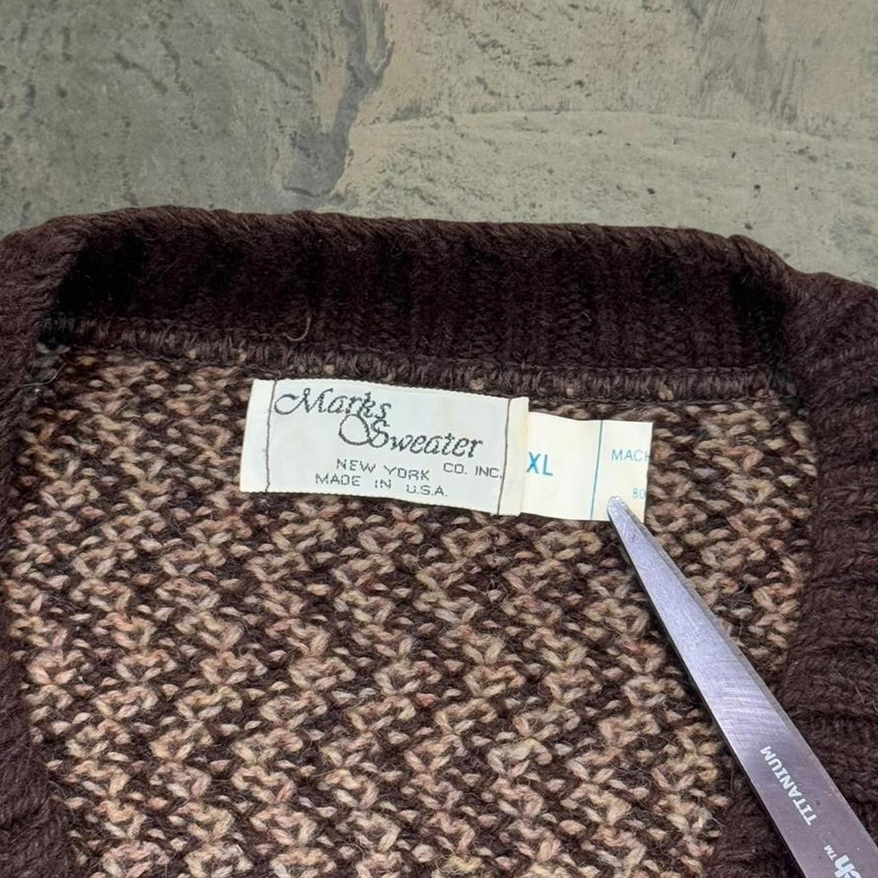 Japanese Brand × Vintage Vintage 80s Mark’s Sweater Co. Striped Acrylic Sweater Size US M / EU 48-50 / 2 - 7 Thumbnail