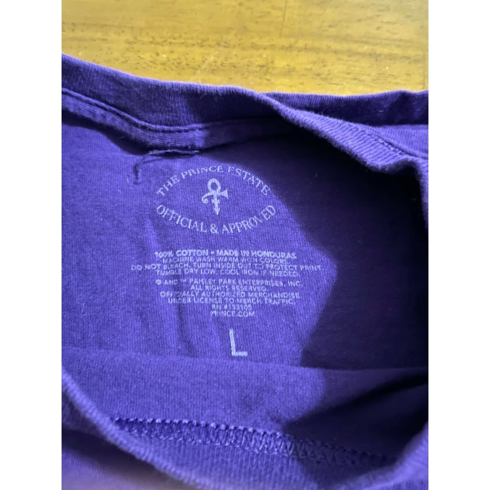 Prince Prince Purple Rain T Shirt Men's Large Short Sleeve Tee official Size US L / EU 52-54 / 3 - 3 Thumbnail