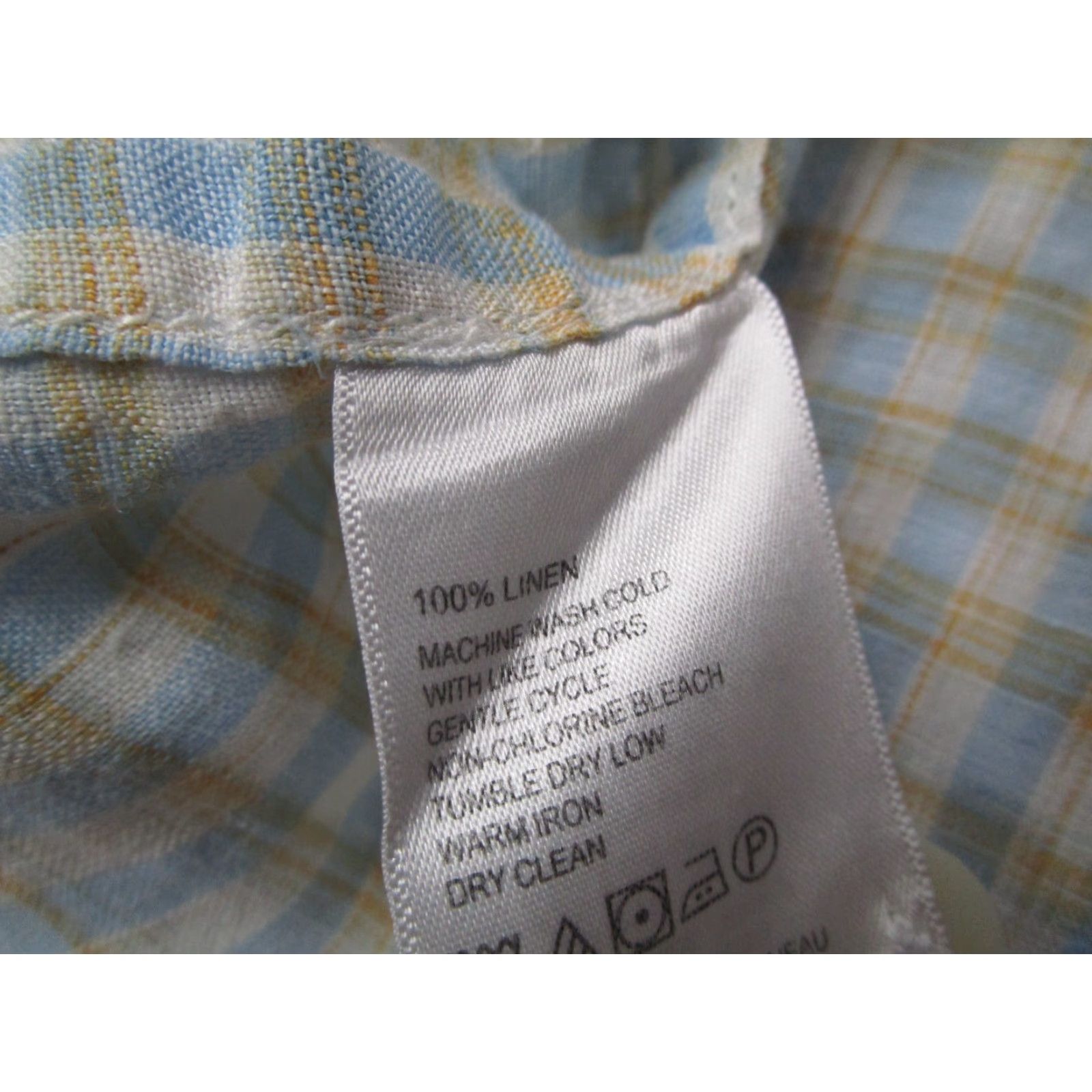 Tommy Bahama Tommy Bahama Shirt Mens XL Yellow Check Button-Up Linen Hawaiian Short Sleeve Casual Beach Size US XL / EU 56 / 4 - 6 Thumbnail