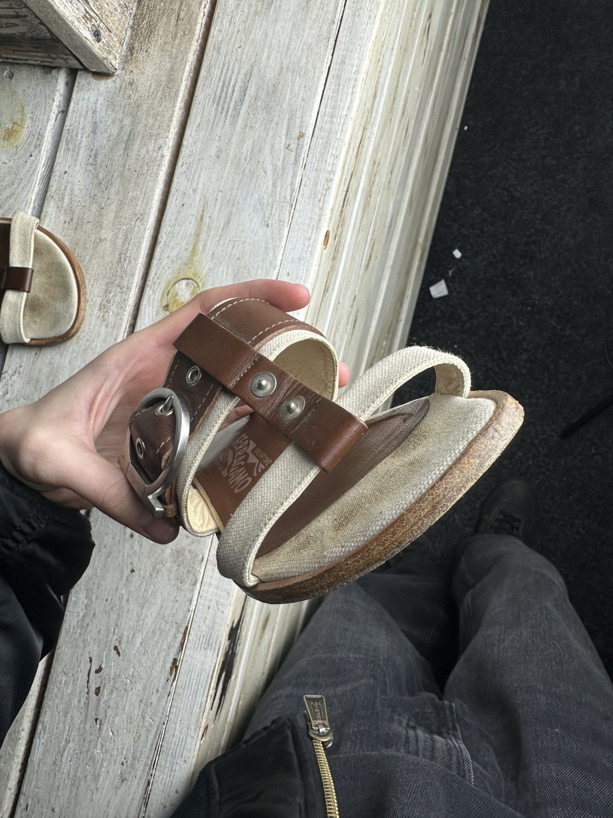 Salvatore Ferragamo RARE❗️Salvatore Ferragamo Women Shoes slides sandals Size US 7 / IT 37 - 10 Thumbnail