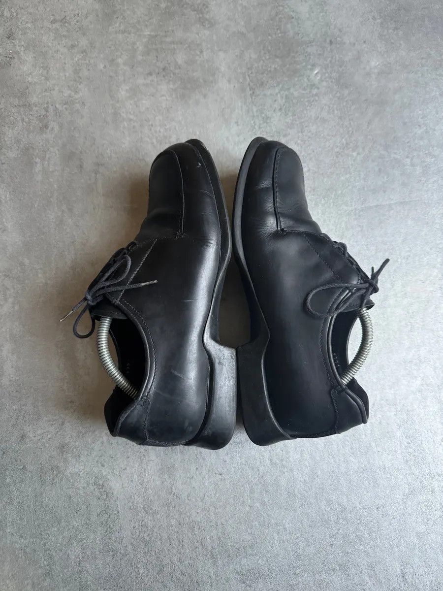 Prada × Vintage FW1999 Prada Black Leather Derby Square Toe Shoes Size US 7 / EU 40 - 5 Thumbnail