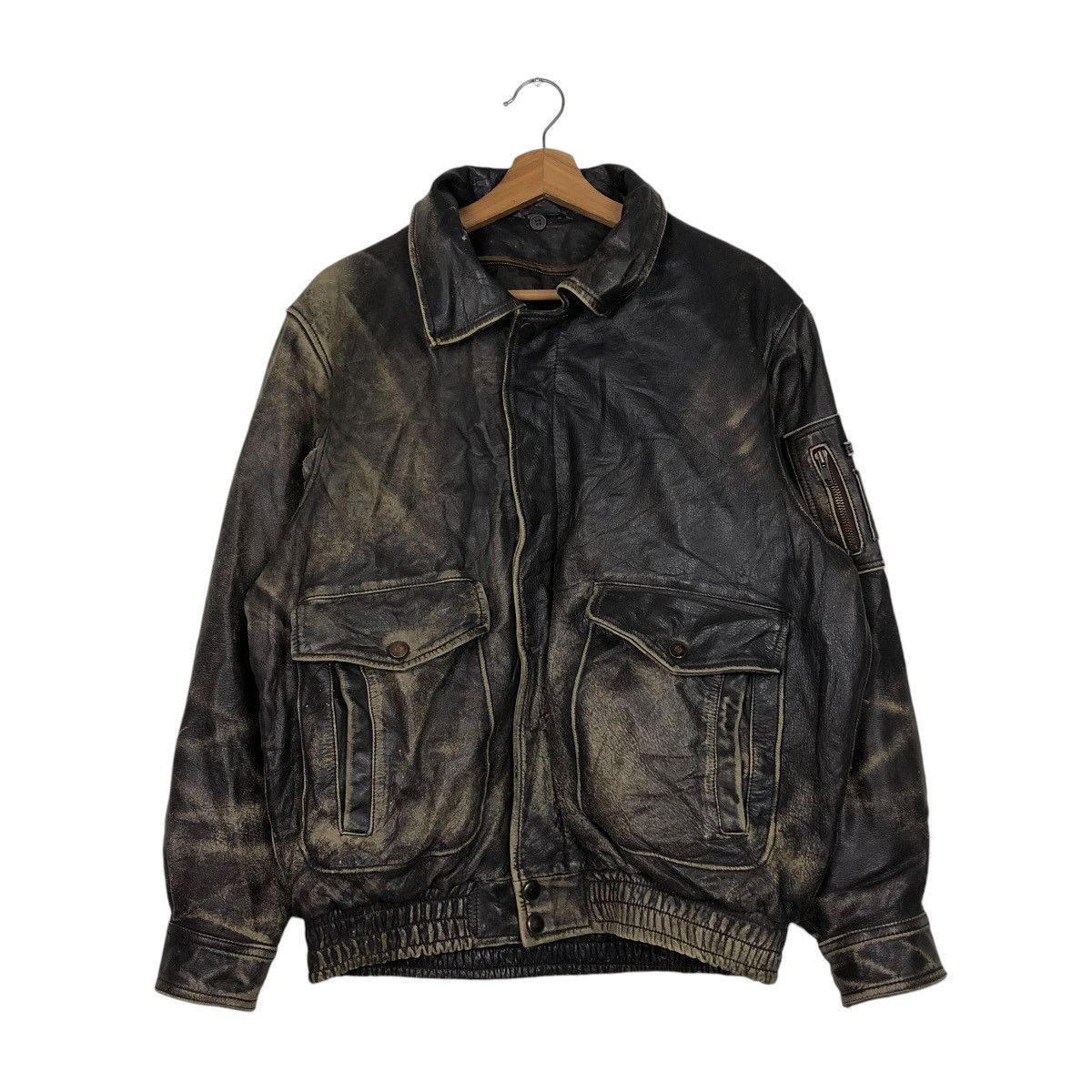 Japanese Brand 🔥VINTAGE BIKER LEATHER JACKET UNKNOWN BRAND ISSEY MIYAKE Size US M / EU 48-50 / 2 - 3 Thumbnail