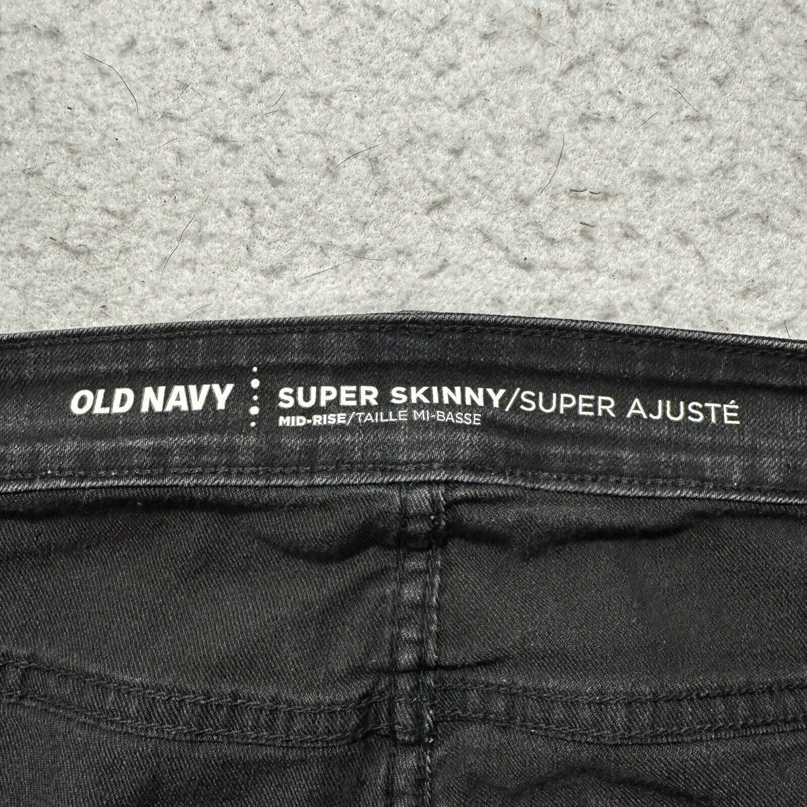 Old Navy Old Navy 16 Regular Super Skinny Mid Rise Black Jeans Size 38" / US 16 / IT 52 - 4 Thumbnail