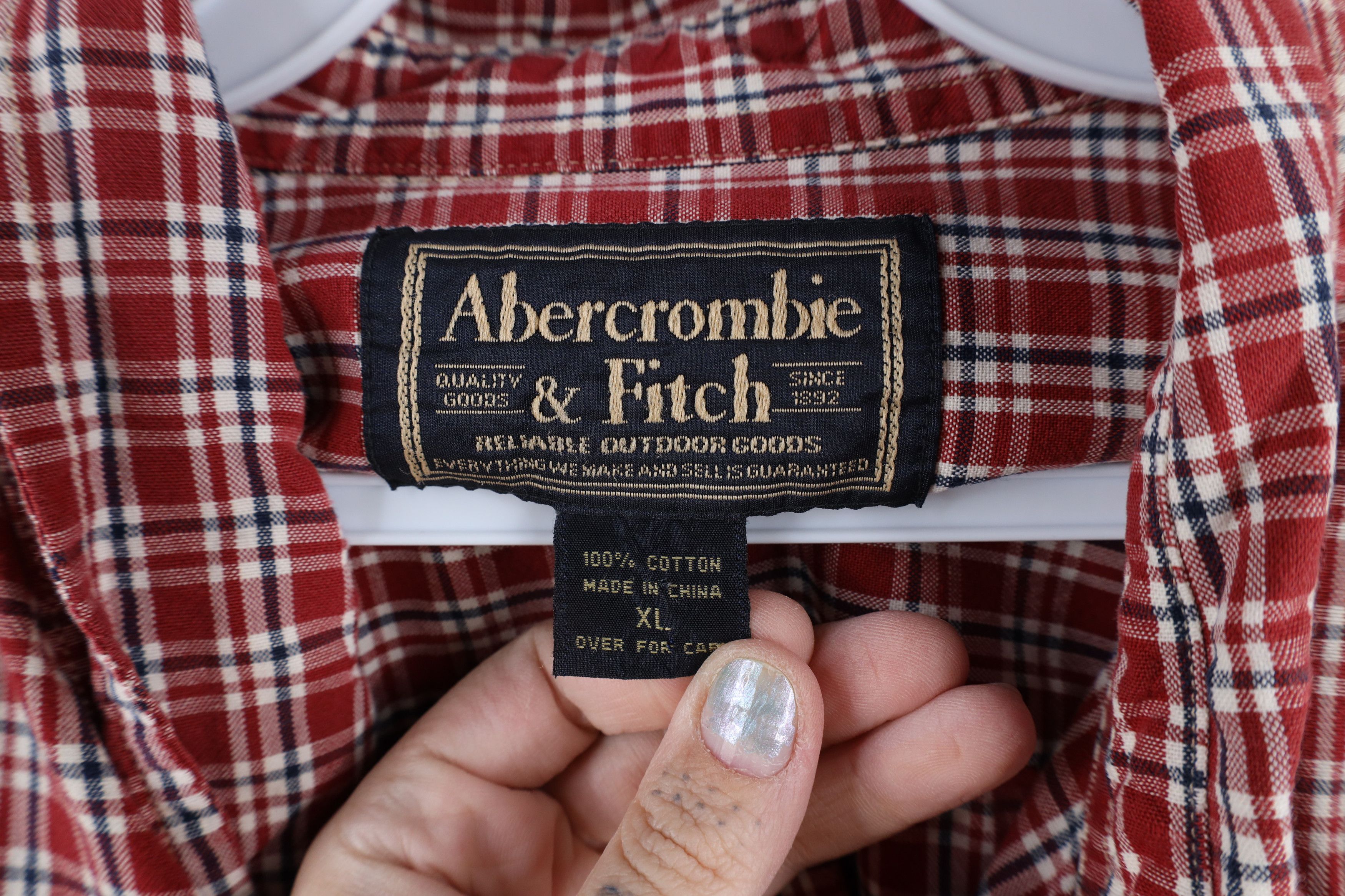 Abercrombie & Fitch × Vintage Vintage Abercrombie & Fitch Short Sleeve Button Down Shirt Size US XL / EU 56 / 4 - 6 Thumbnail