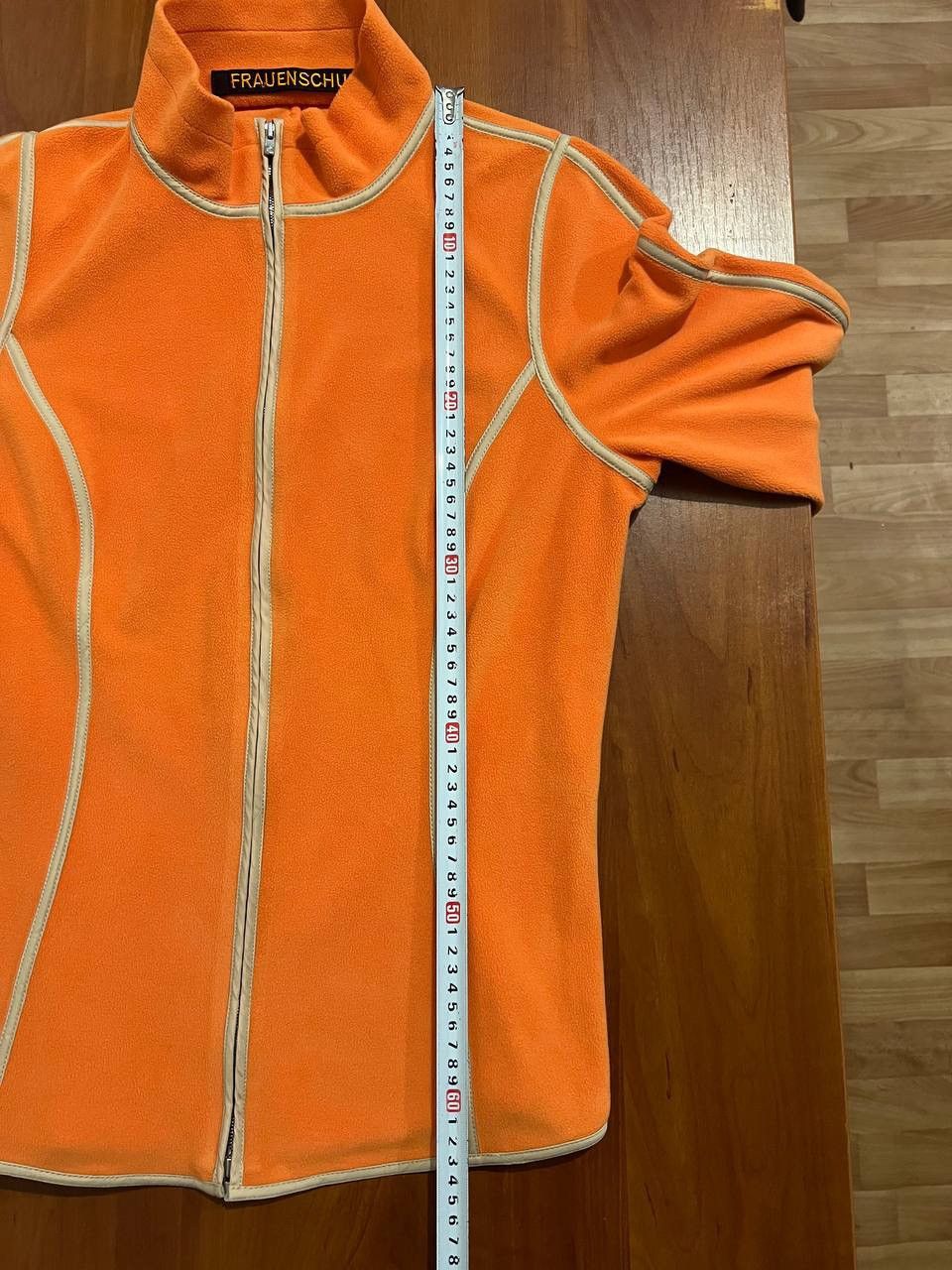 Frauenschuh FRAUENSCHUH WOMEN ORANGE FLEECE ACTIVE ZIP LONG SLEEVE SZ L Size L / US 10 / IT 46 - 12 Thumbnail