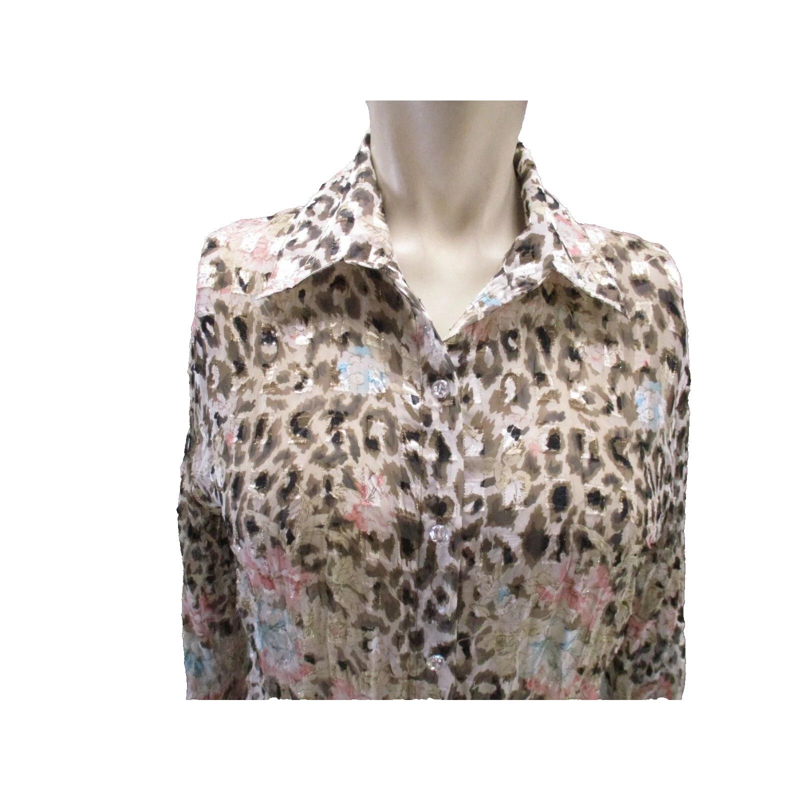 Other Ashley Stewart Plus Women's LIGHTWEIGHT Leopard ANIMAL PRINT Size XXL / US 16-18 / IT 52-54 - 3 Thumbnail