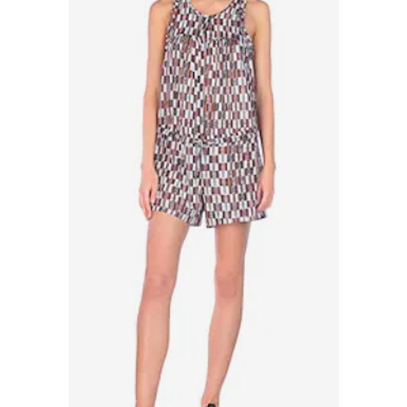 Isabel Marant Isabel Marant checked one piece brown and white size 8 Size 28" / US 6 / IT 42 - 1 Thumbnail