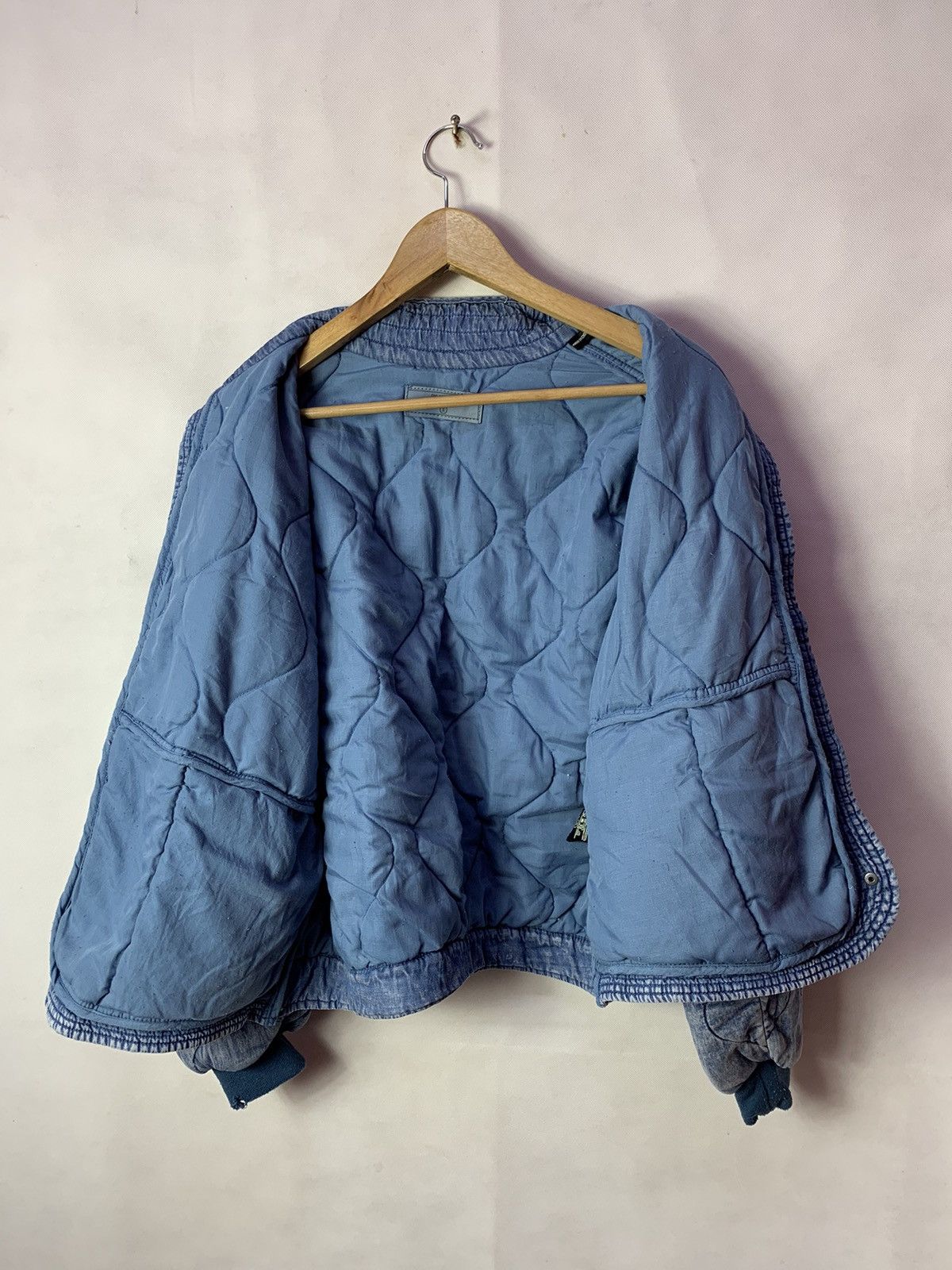 BLANKNYC 🔥Blank NYC Quilted Denim Style Bomber Jacket Oversize Size US S / EU 44-46 / 1 - 7 Thumbnail