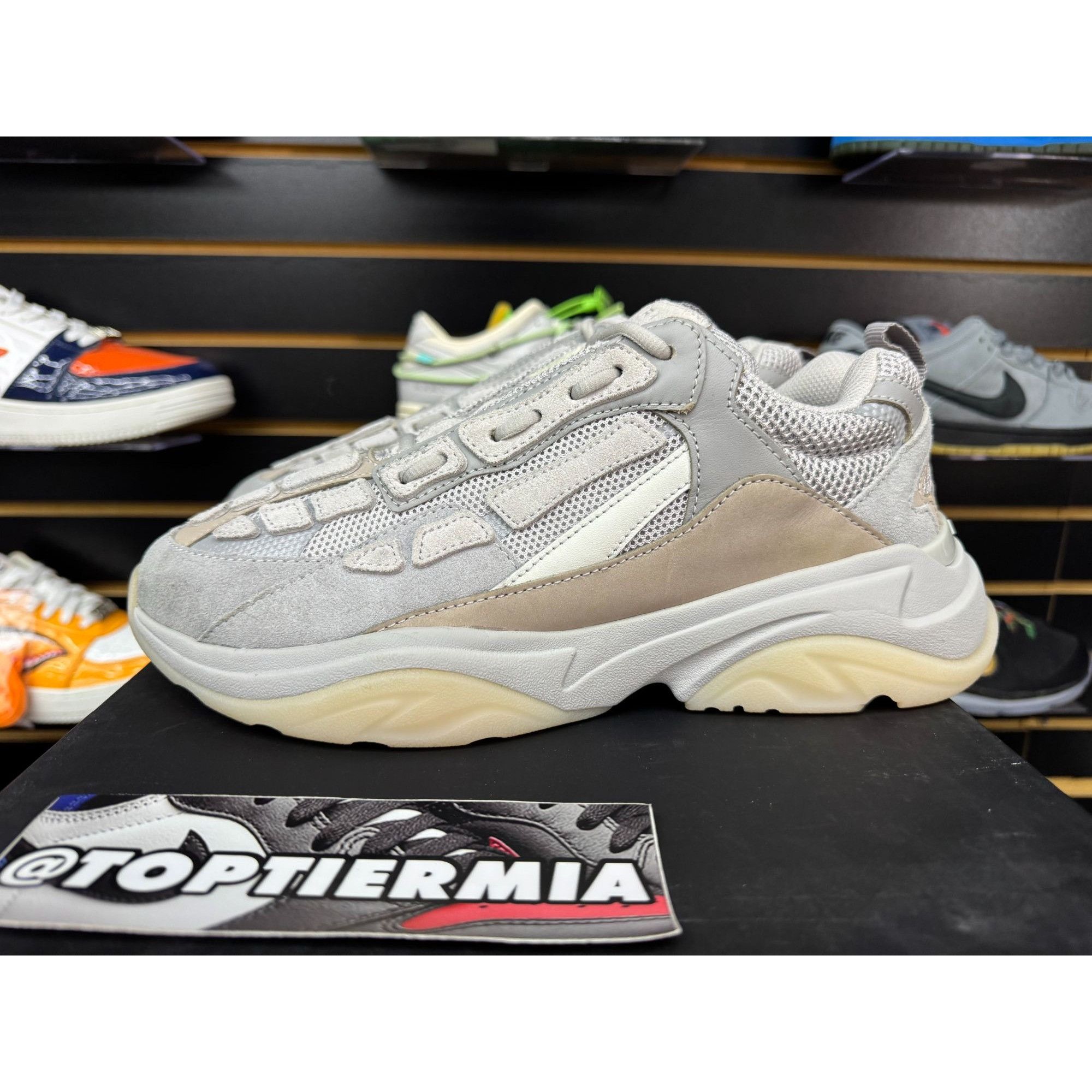 Amiri AMIRI BONE RUNNER GREY SZ 43 Size US 10 / EU 43 - 5 Thumbnail